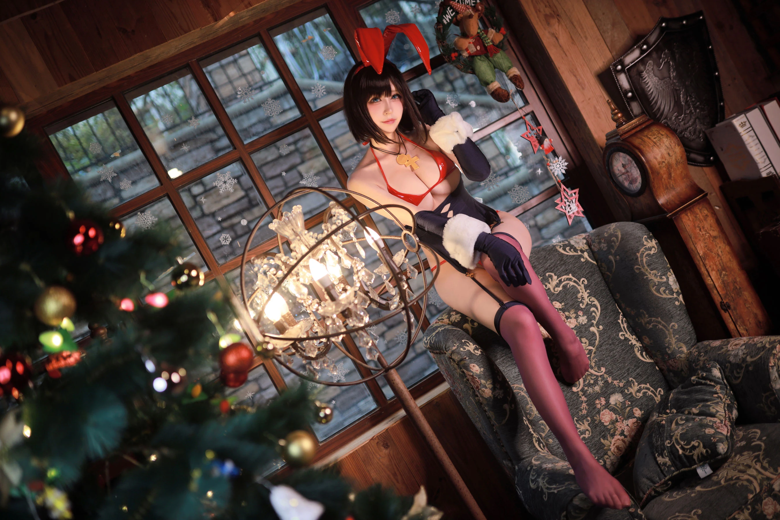 黑白御猫 – 魔太郎圣诞兔子插图1