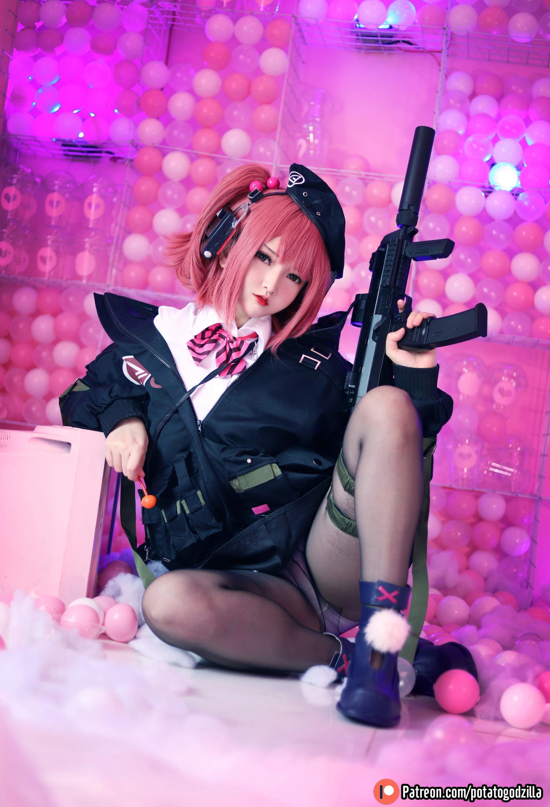 Coser小姐姐Potato Godzilla – MP7 (Girls Frontline)插图3