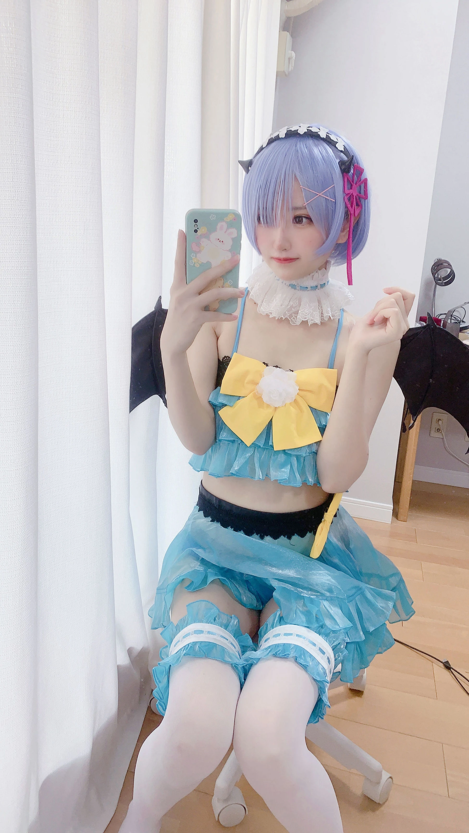 千阳(ちよ) – 雷姆小恶魔cos插图3