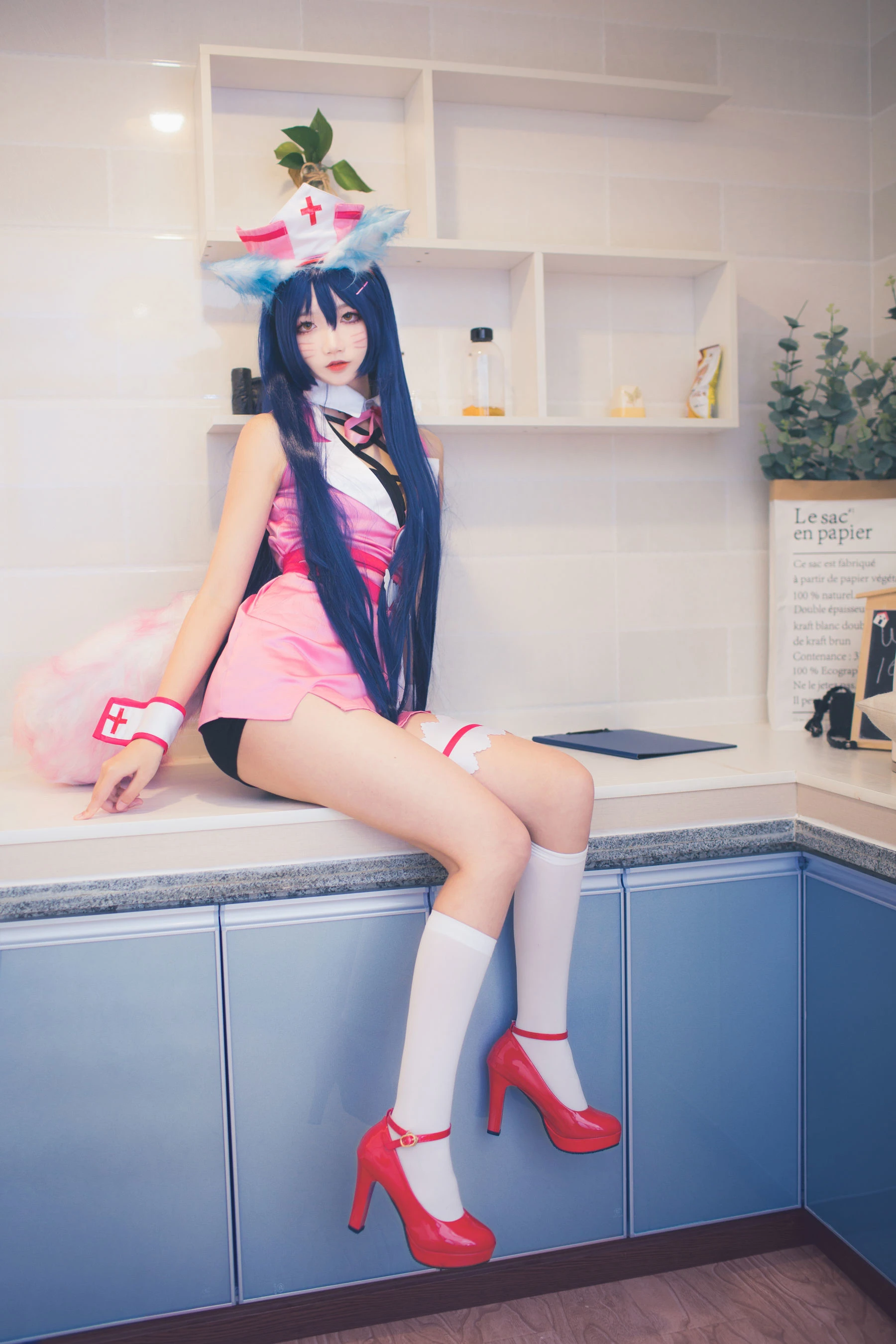 清纯少女五更百鬼 – 阿狸护士服插图6