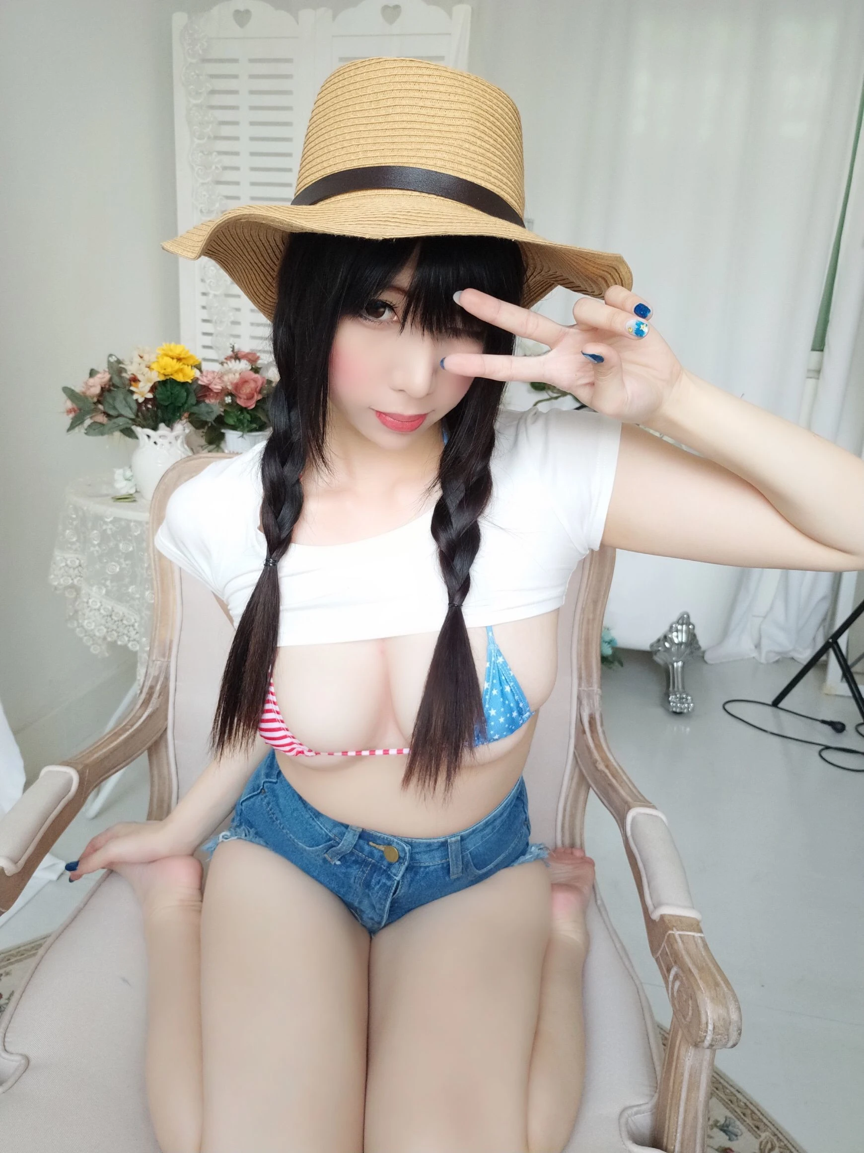 二次元巨乳美女鹿野希 牛仔女郎插图6