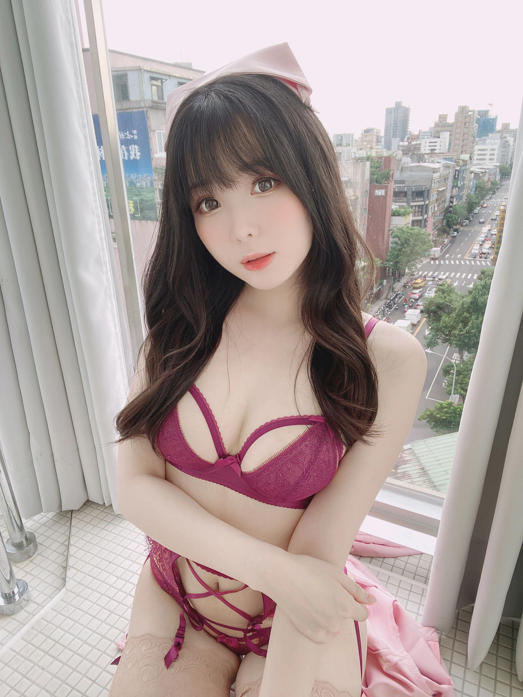 微博妹纸霜月shimo – ピンクナース__插图4