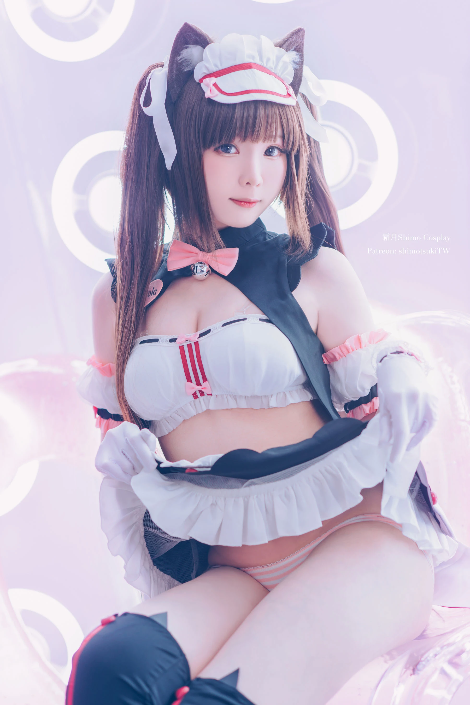 微博妹纸霜月shimo – 巧克力赛车服插图6