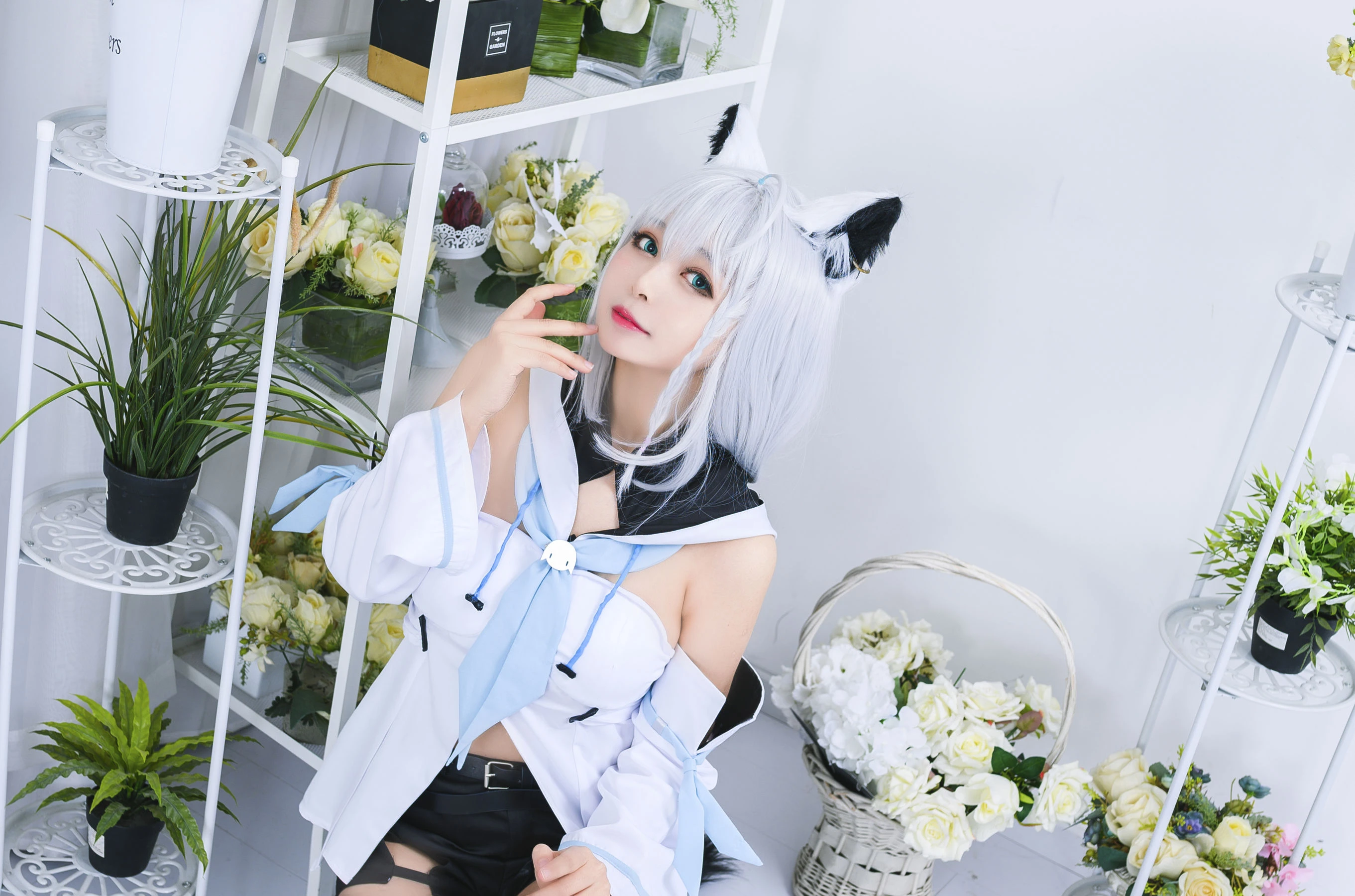 大眼萌妹黑猫猫OvO – 白上吹雪插图3