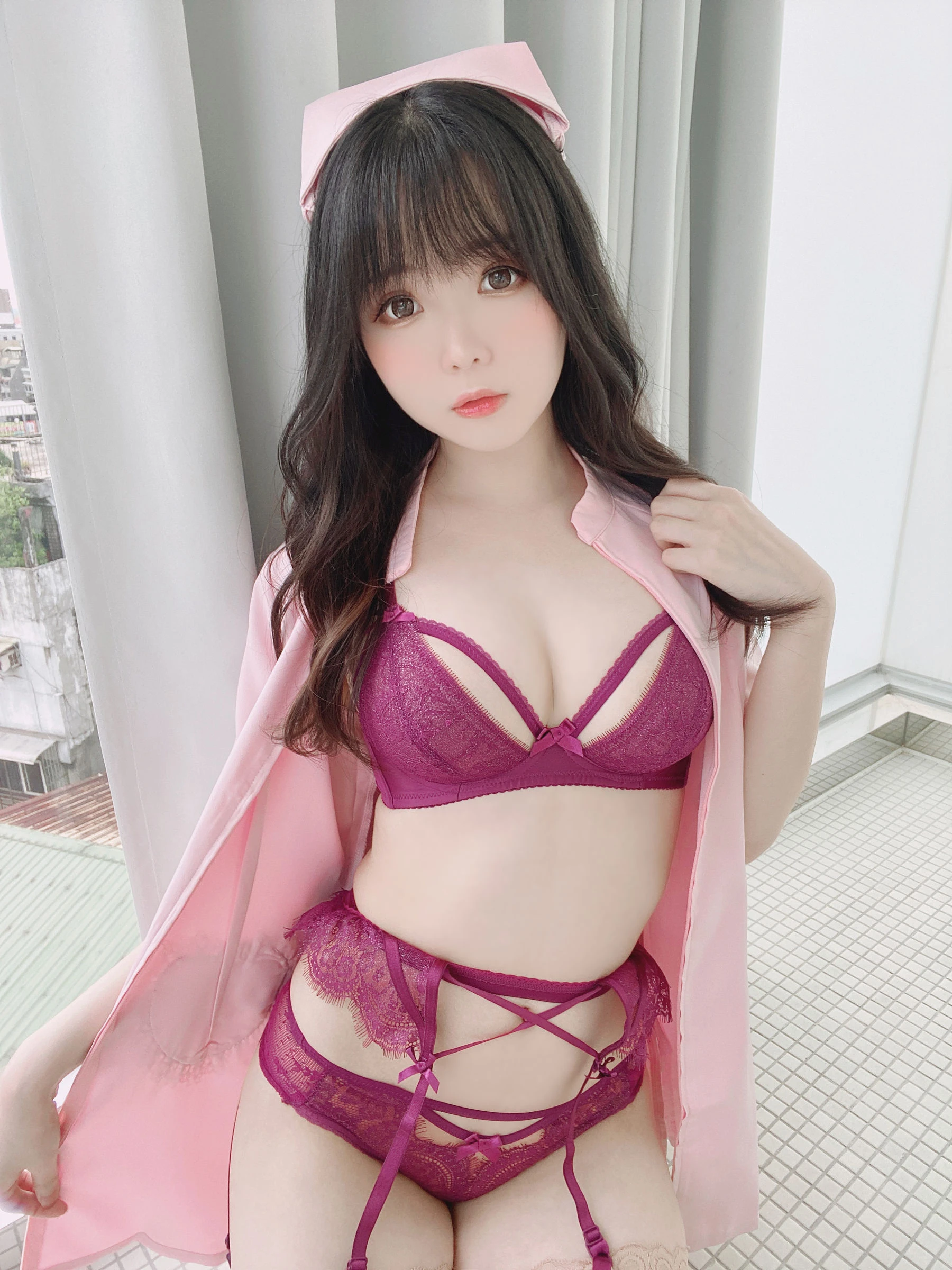 微博妹纸霜月shimo – ピンクナース__插图3