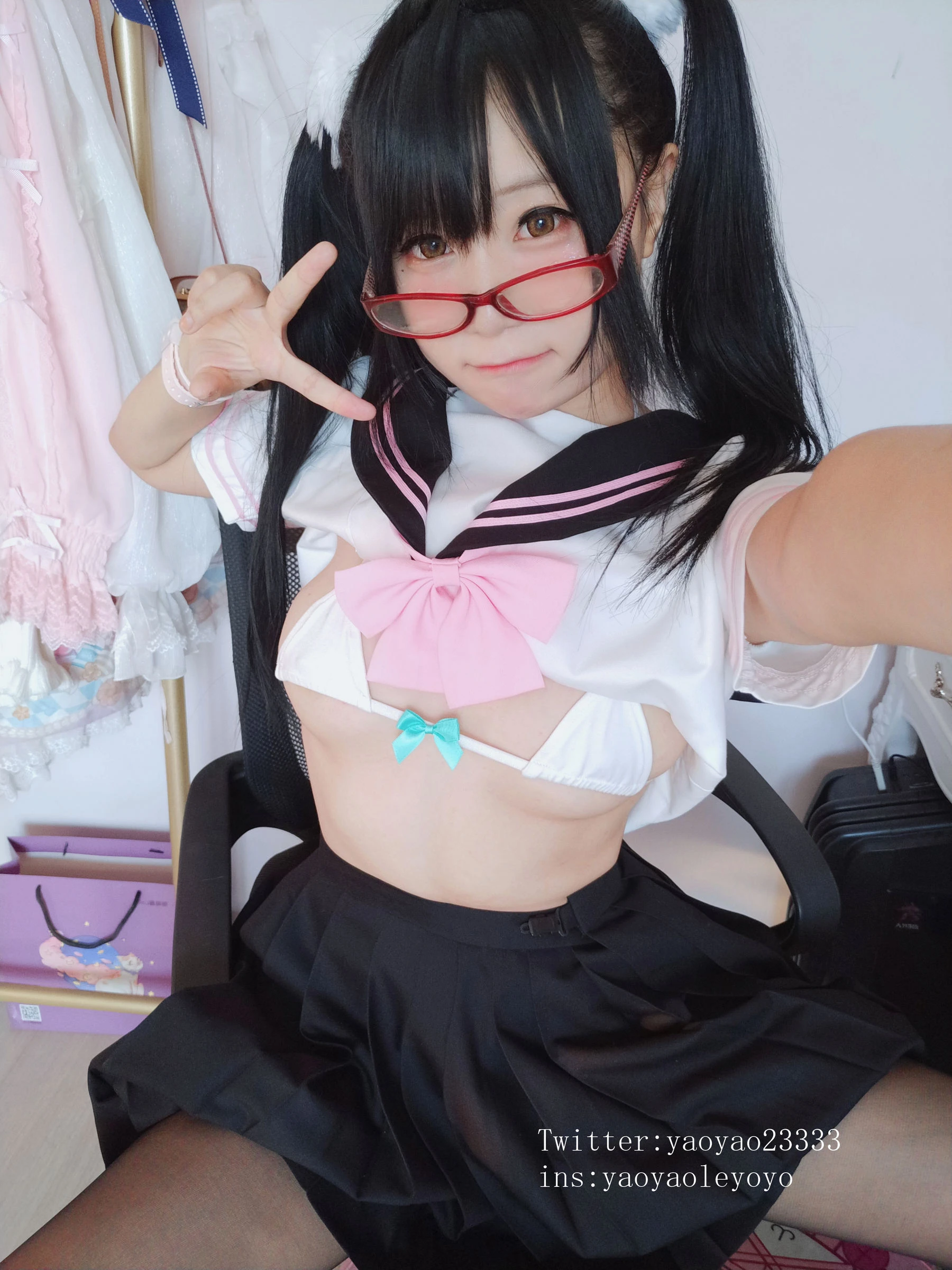 萌妹子Coser摇摇乐yoyo – 黑丝小恶魔插图6