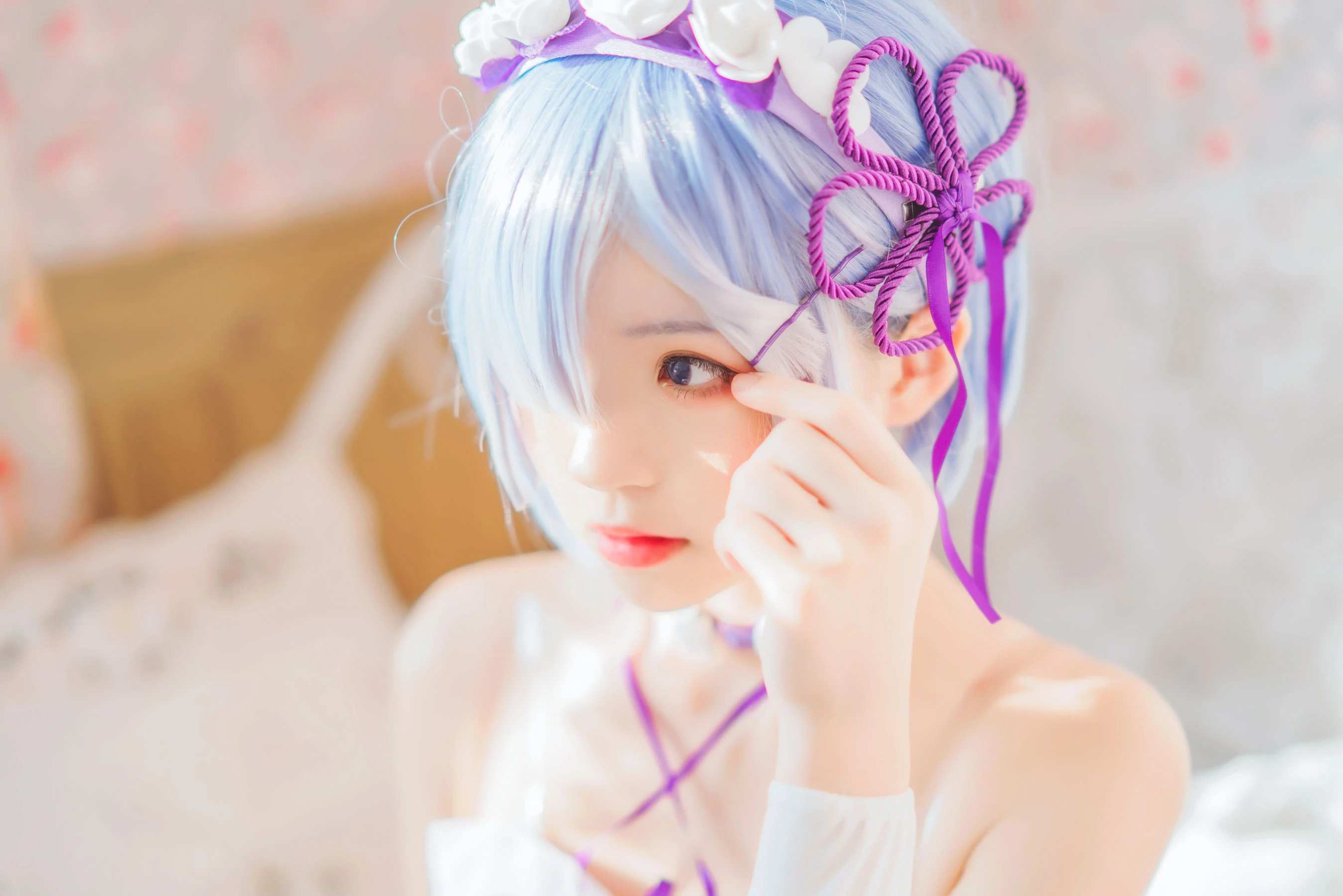 桜桃喵 – 蕾姆小睡裙插图7