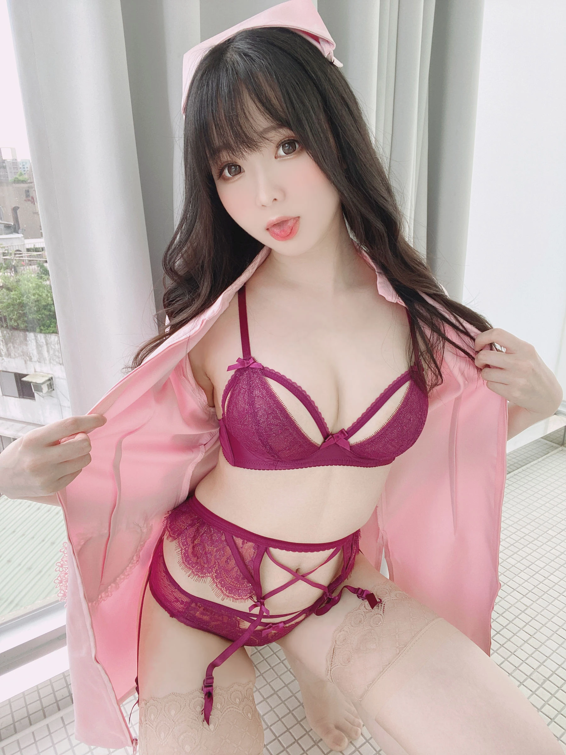 微博妹纸霜月shimo – ピンクナース__插图6