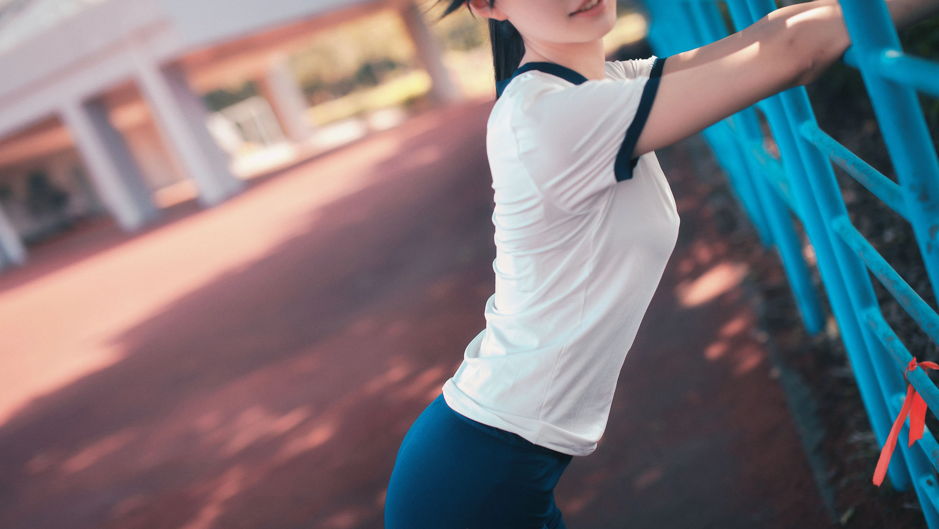 COS萌妹沧霁桔梗 – 黑丝体操服插图7