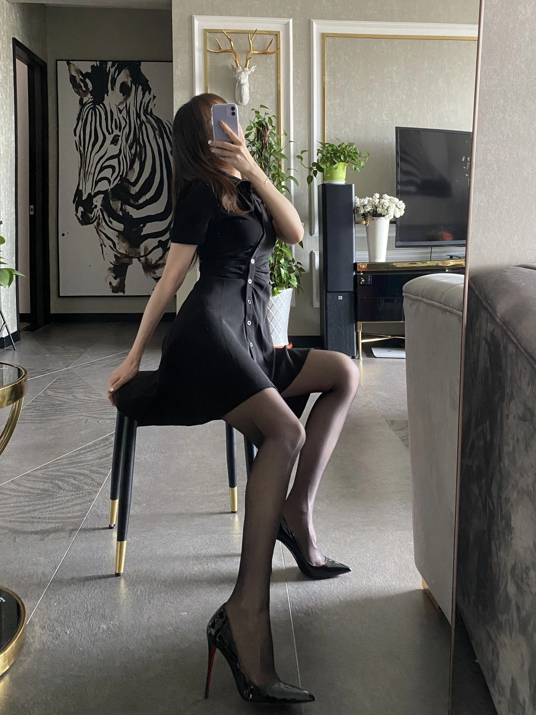 丝足博主麋鹿_Monroe 2020.08.27 黑丝梦想插图4