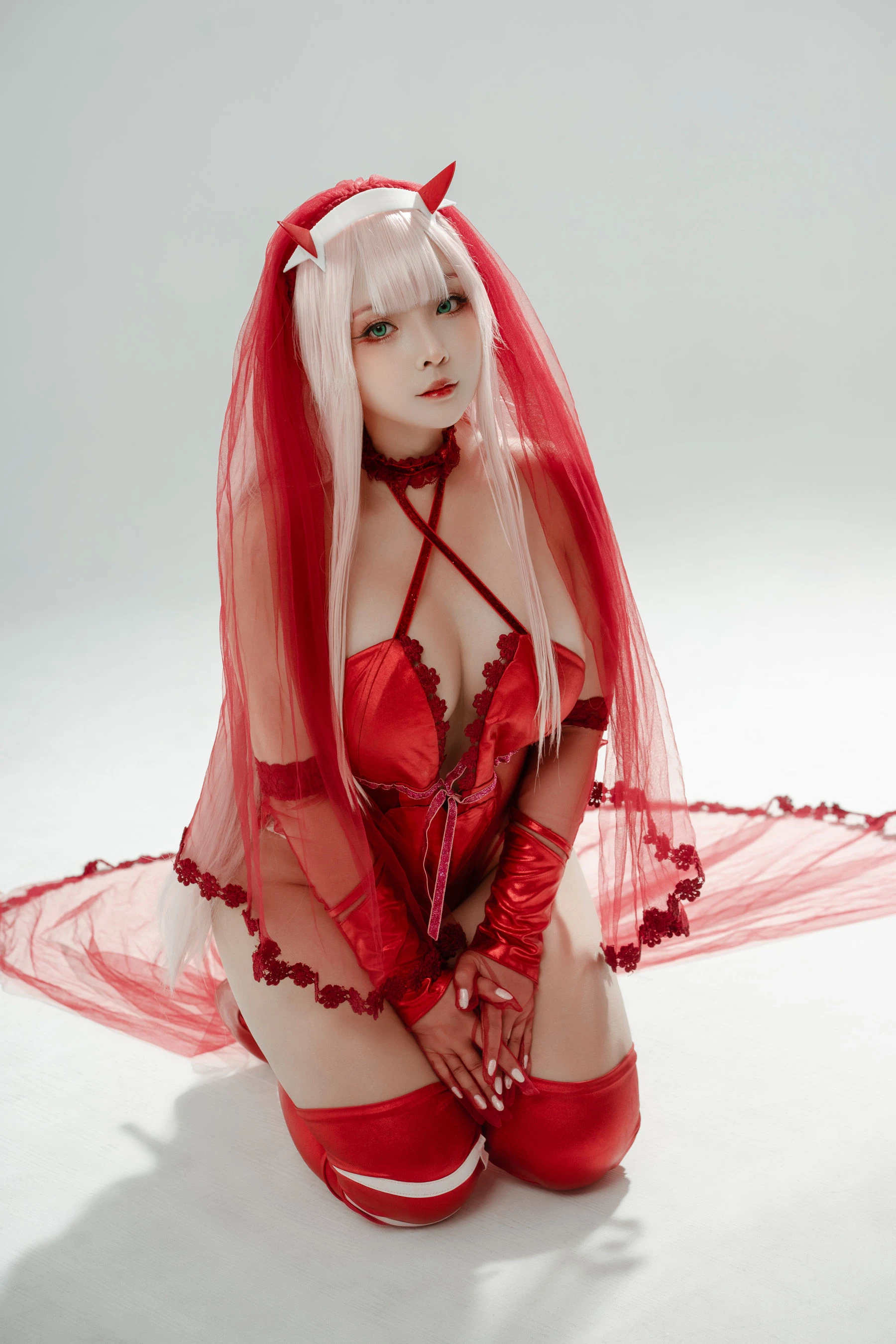 Sayo Momo – Zero Two Wedding Dress插图4