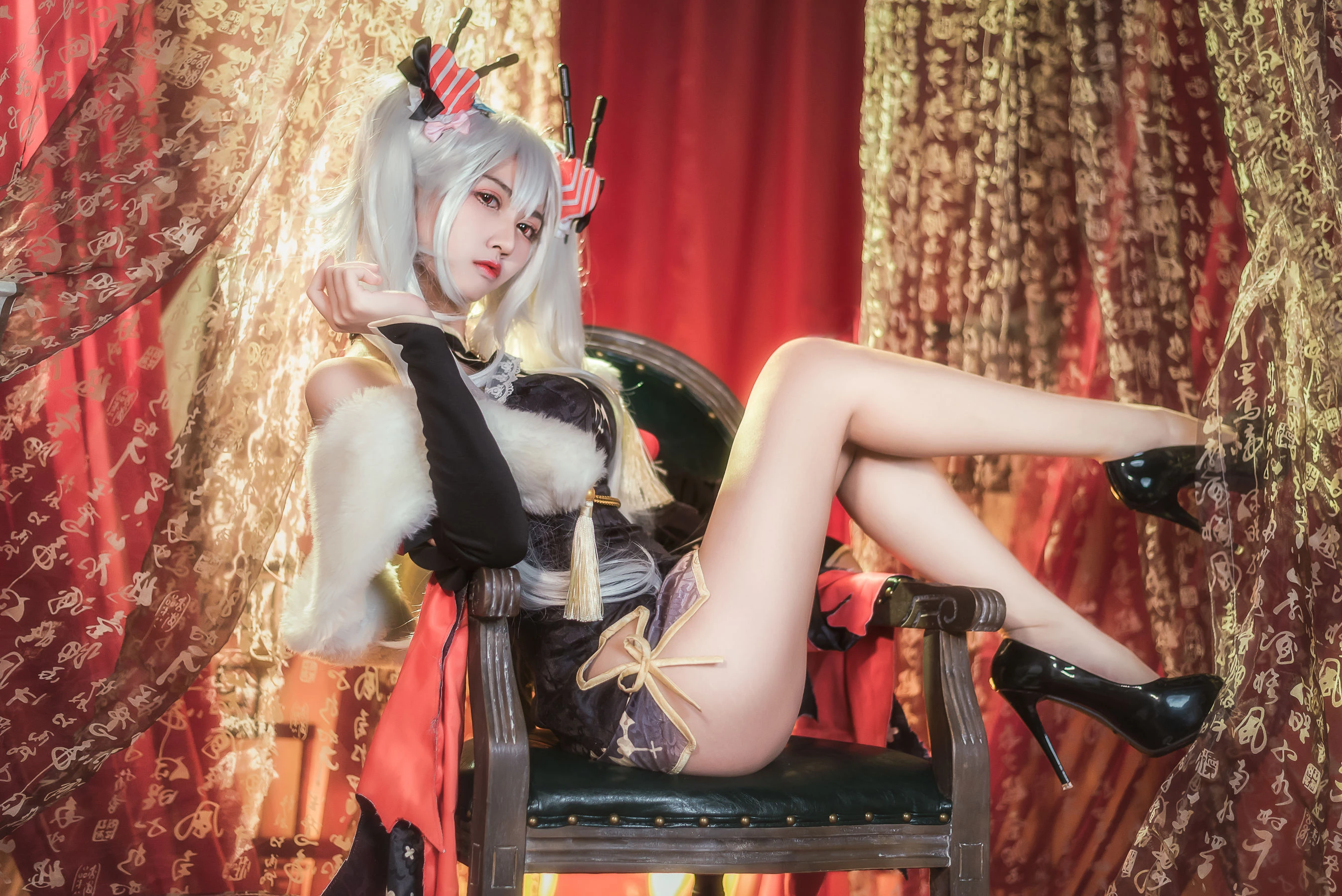 超人气Coser鳗鱼霏儿 碧蓝华裳 吸血鬼插图5