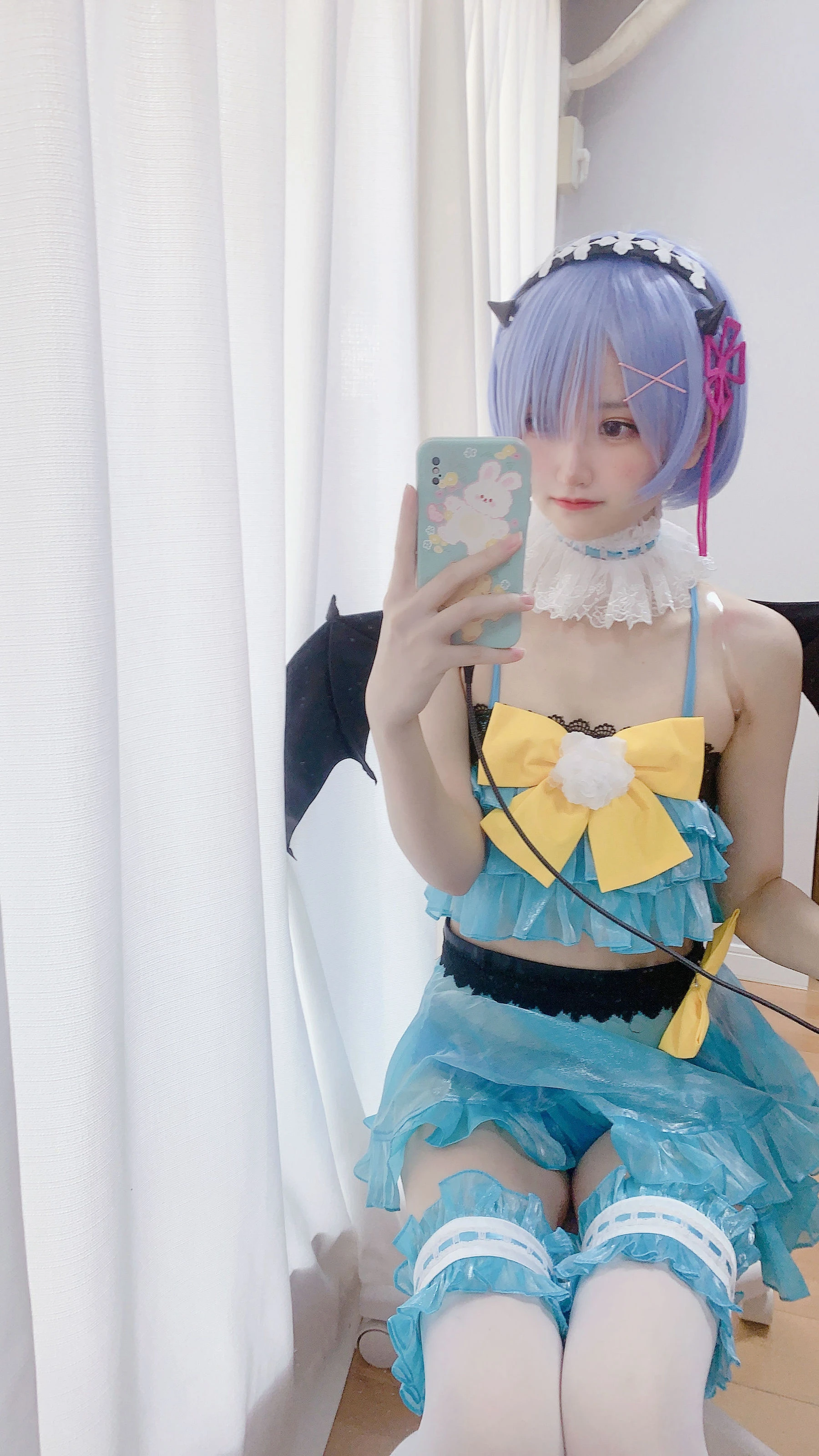 千阳(ちよ) – 雷姆小恶魔cos插图5