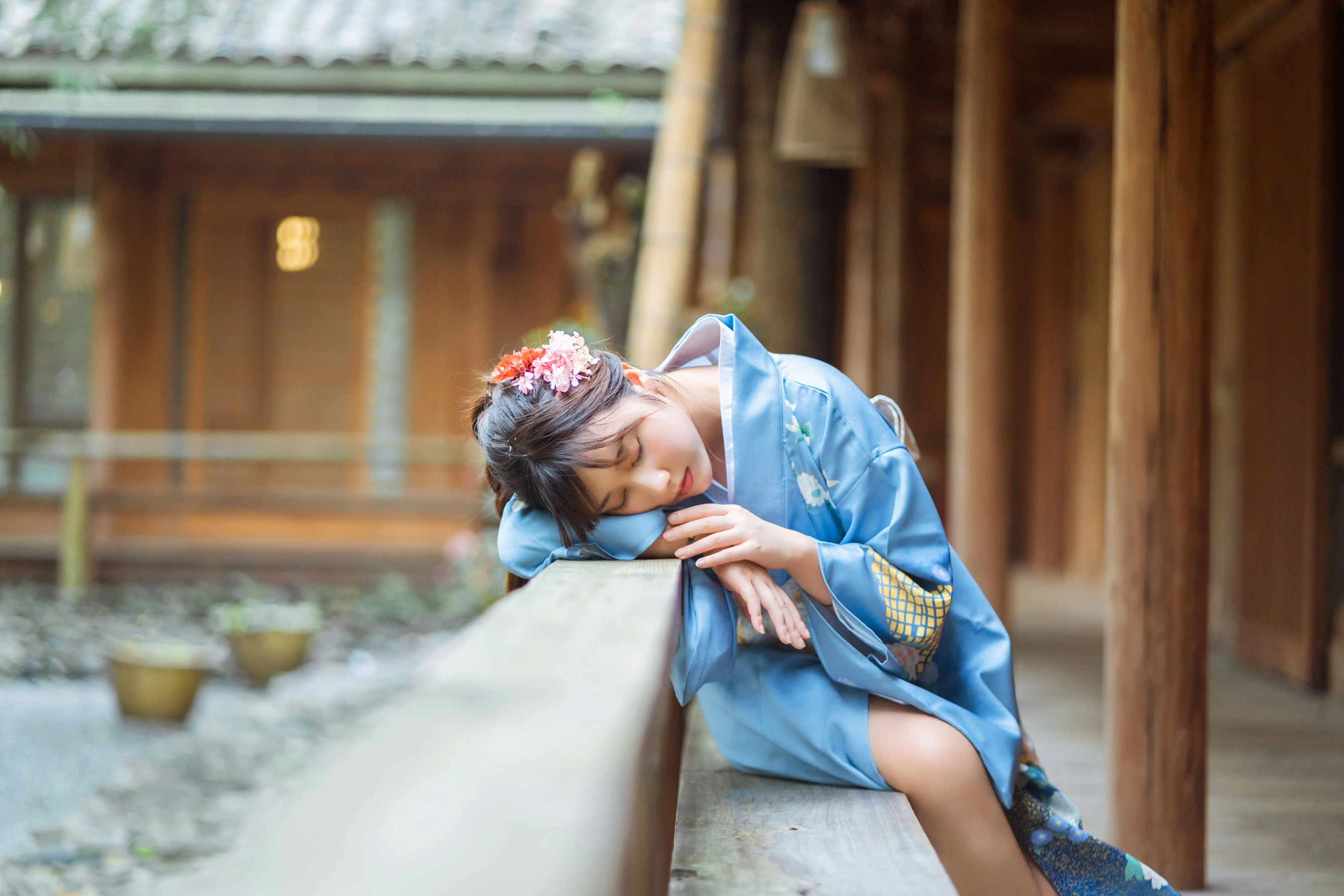 微博福利姬镜酱 私奔之和服插图6