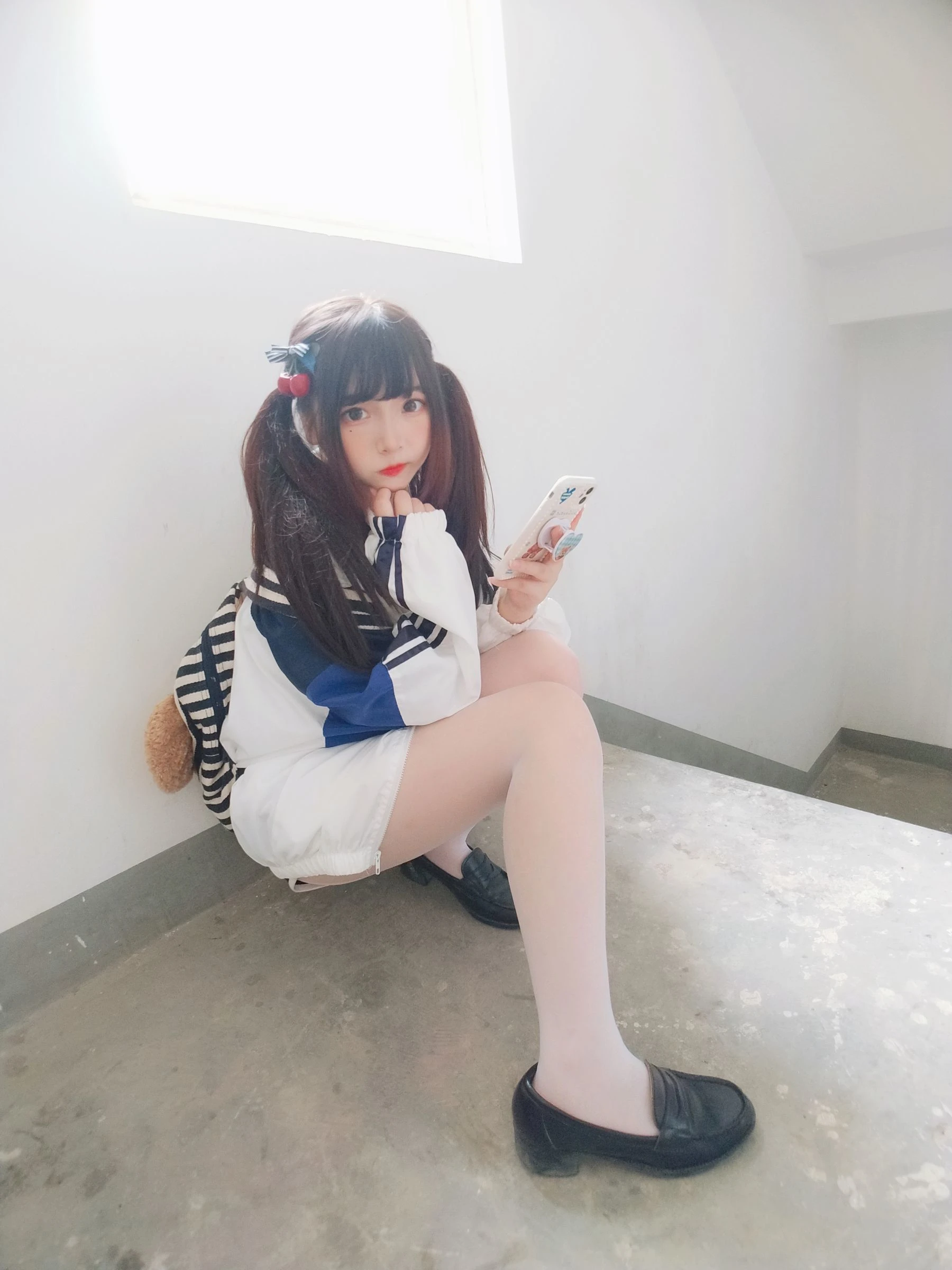 二次元美女古川kagura – 白丝体操运动服插图7