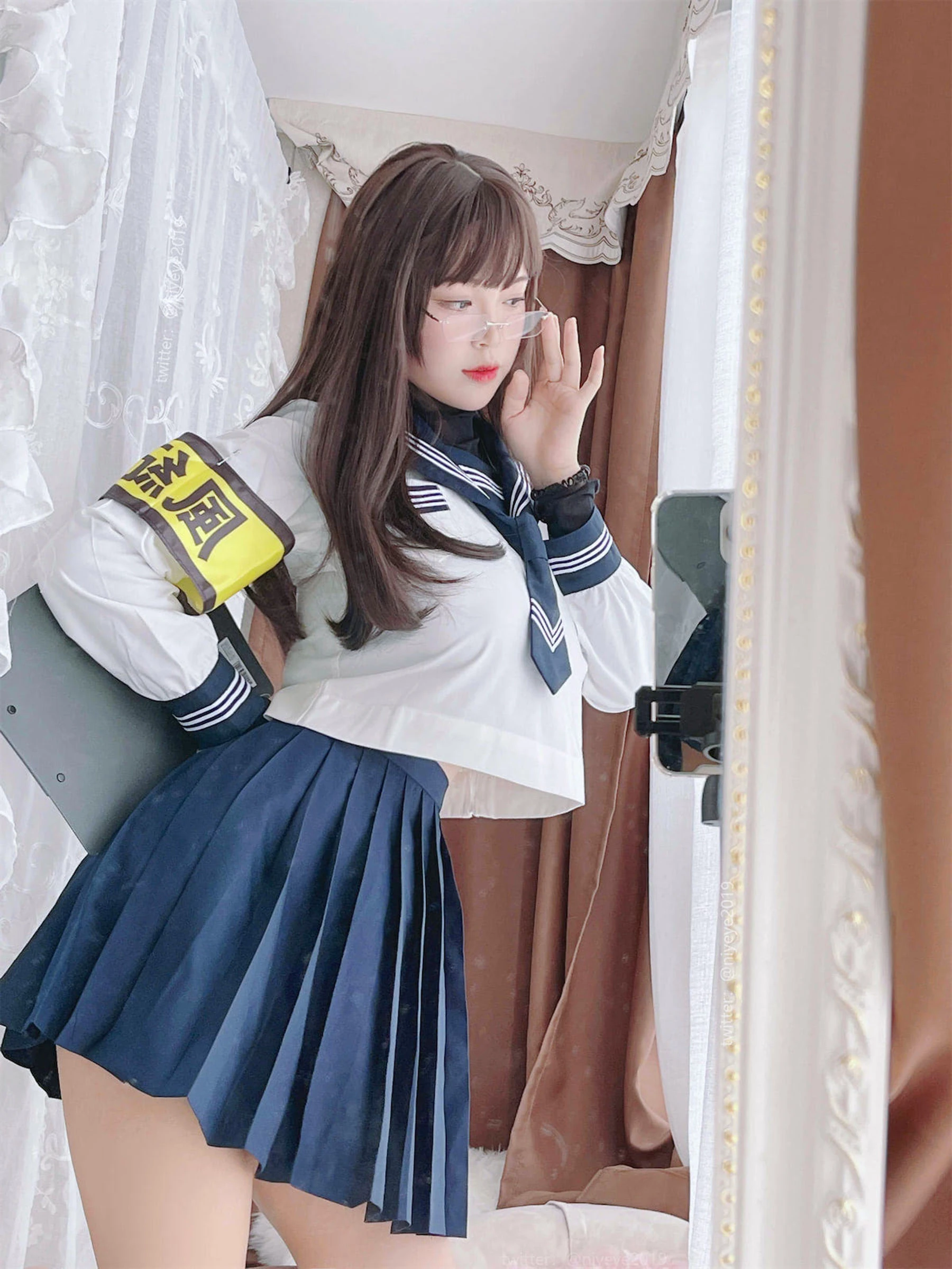 萌系小姐姐-白烨-&耶米西奶露 – 风纪委员插图2