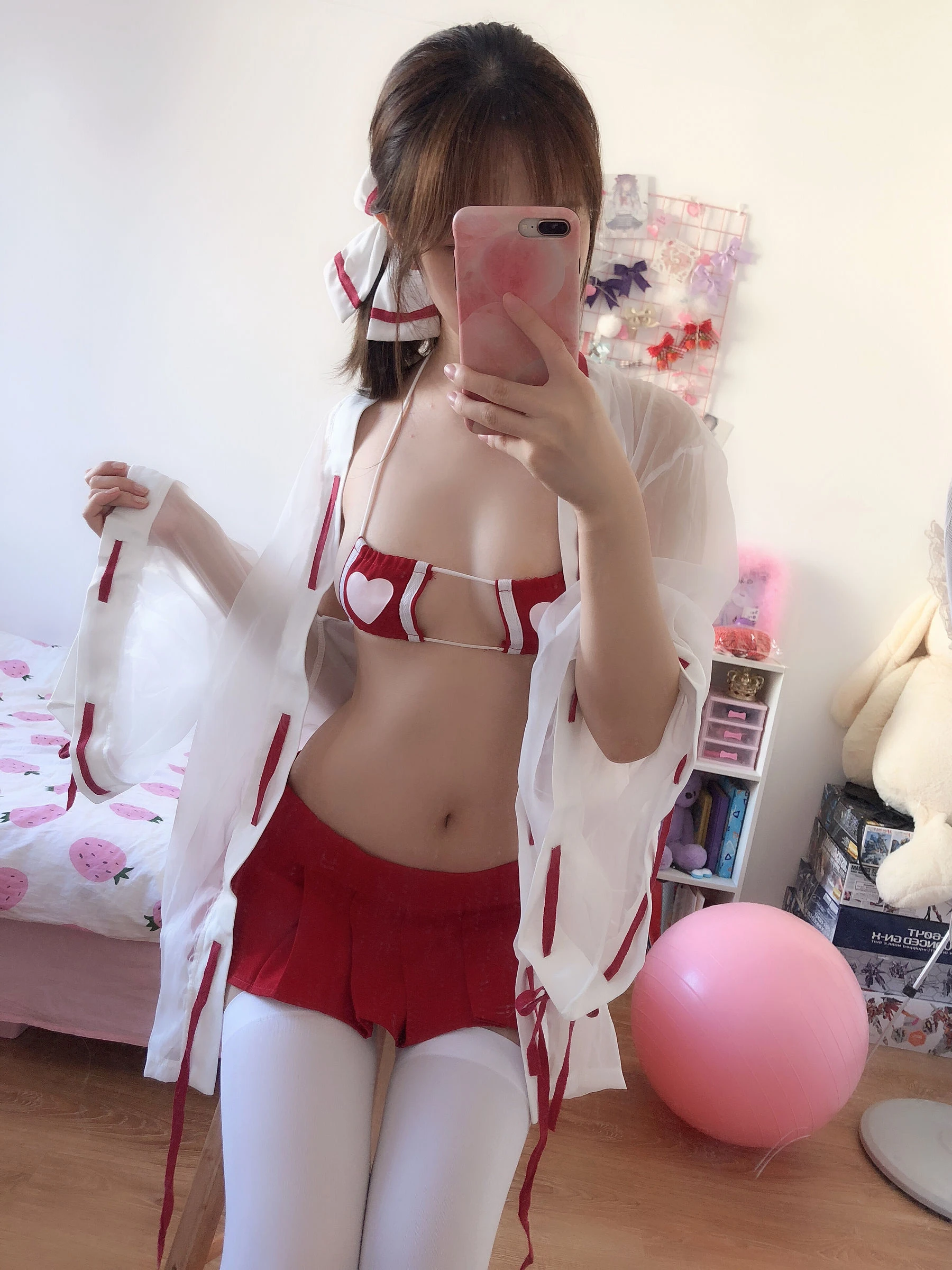 动漫博主雯妹 – 自拍本（1号本）巫女插图3