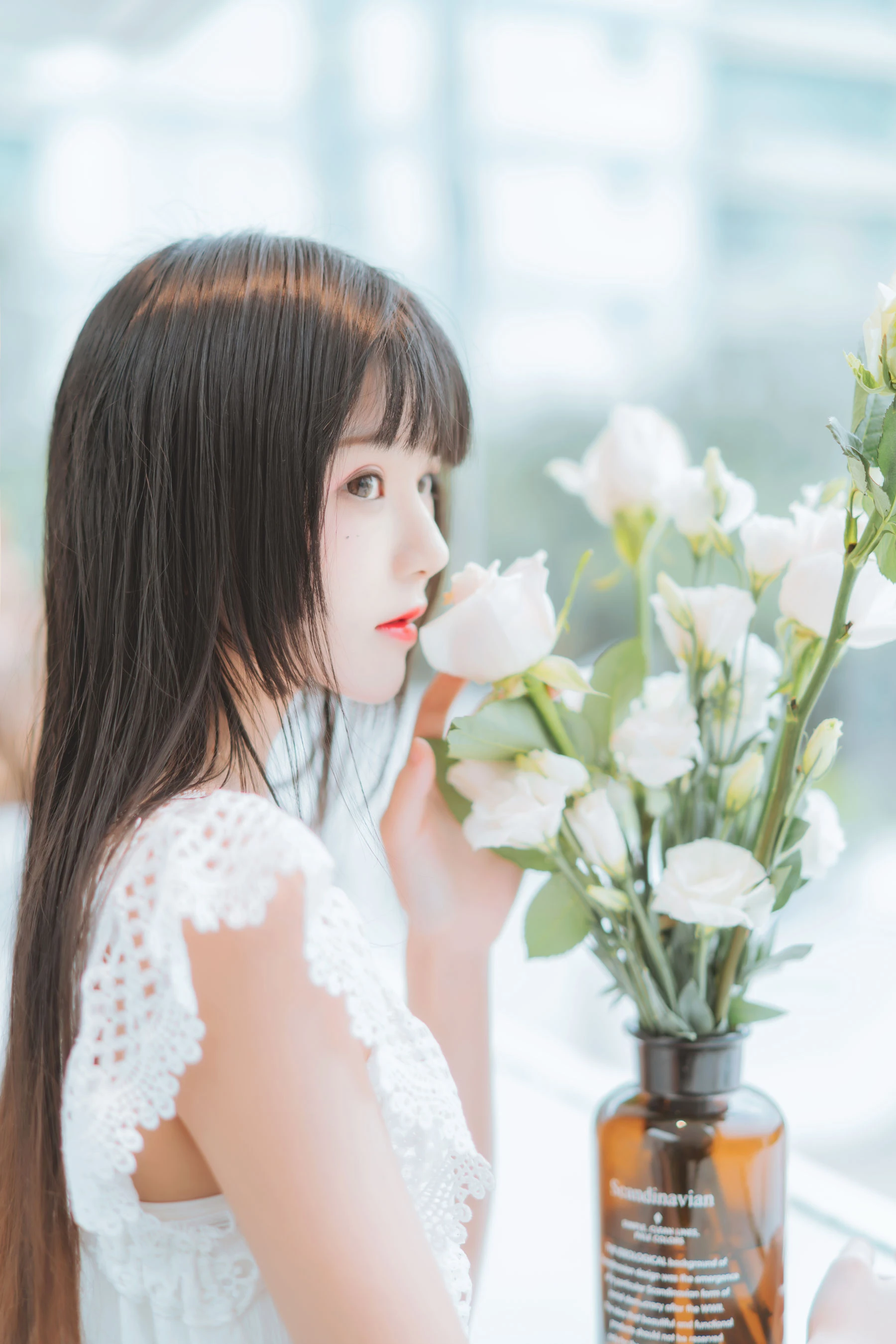 桜桃喵 – 清新之白花花插图2