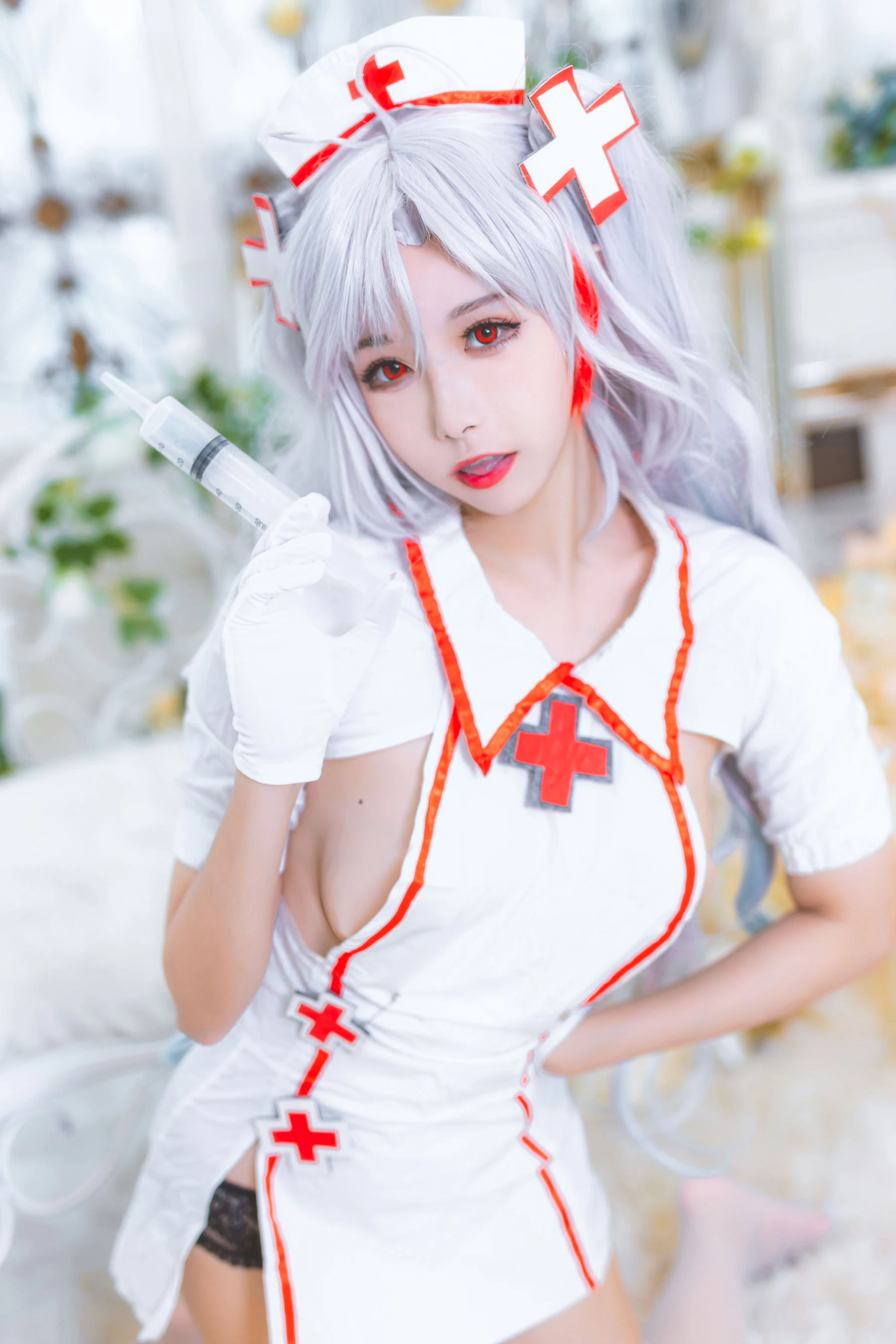 微博妹子Momoko葵葵 – 欧根之护士插图1
