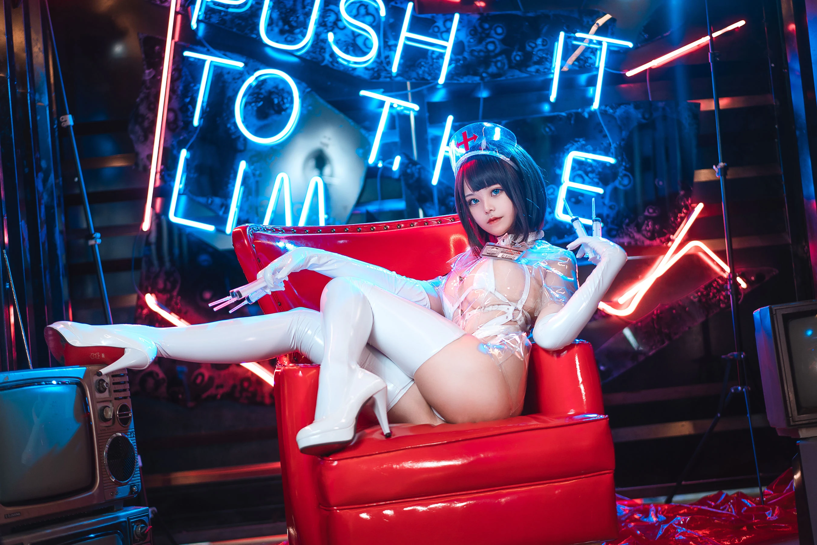 萌系小姐姐蜜汁猫裘 – 透明护士插图7