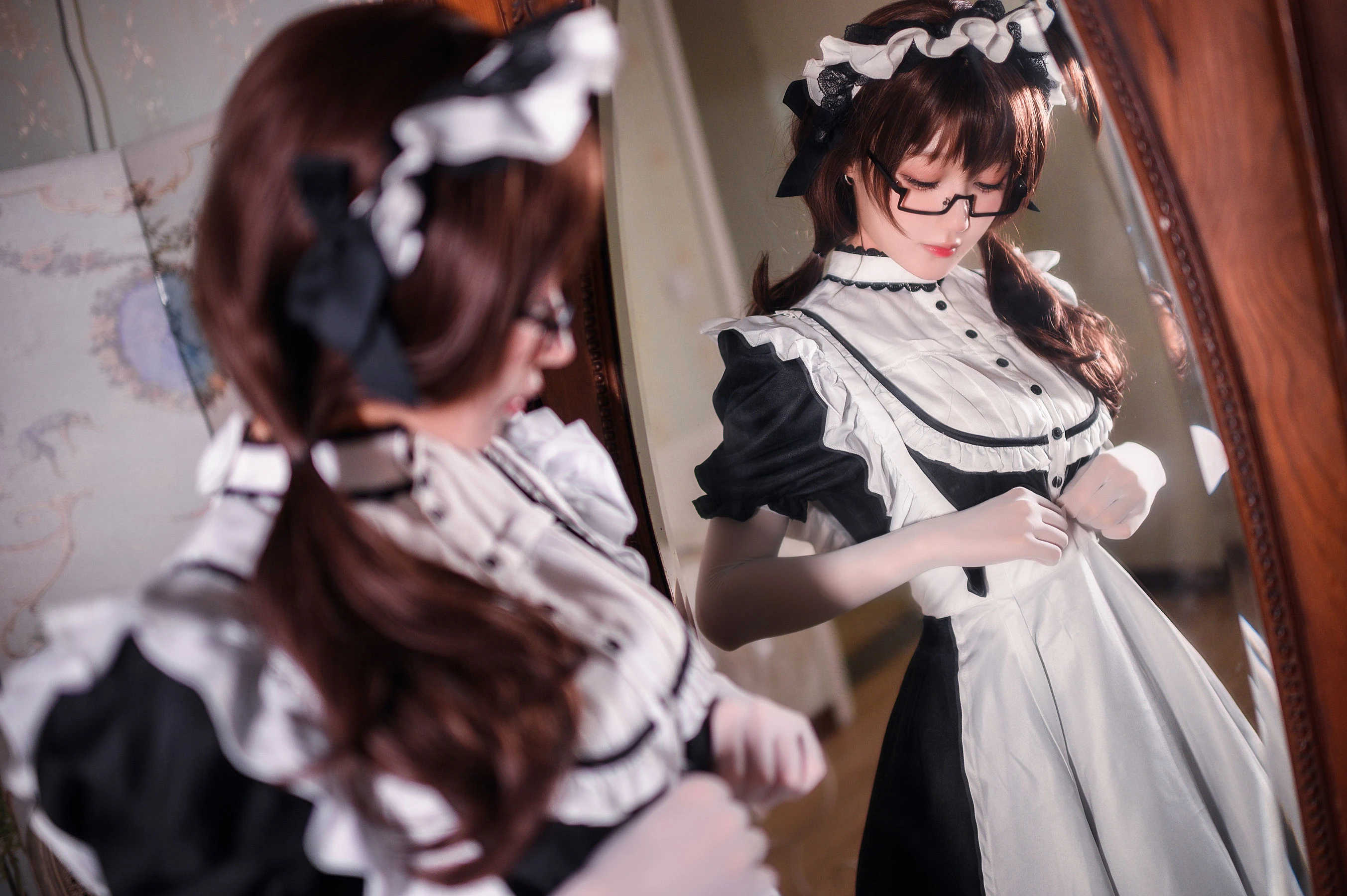 动漫博主阿包也是兔娘 – 传统长裙女仆插图2