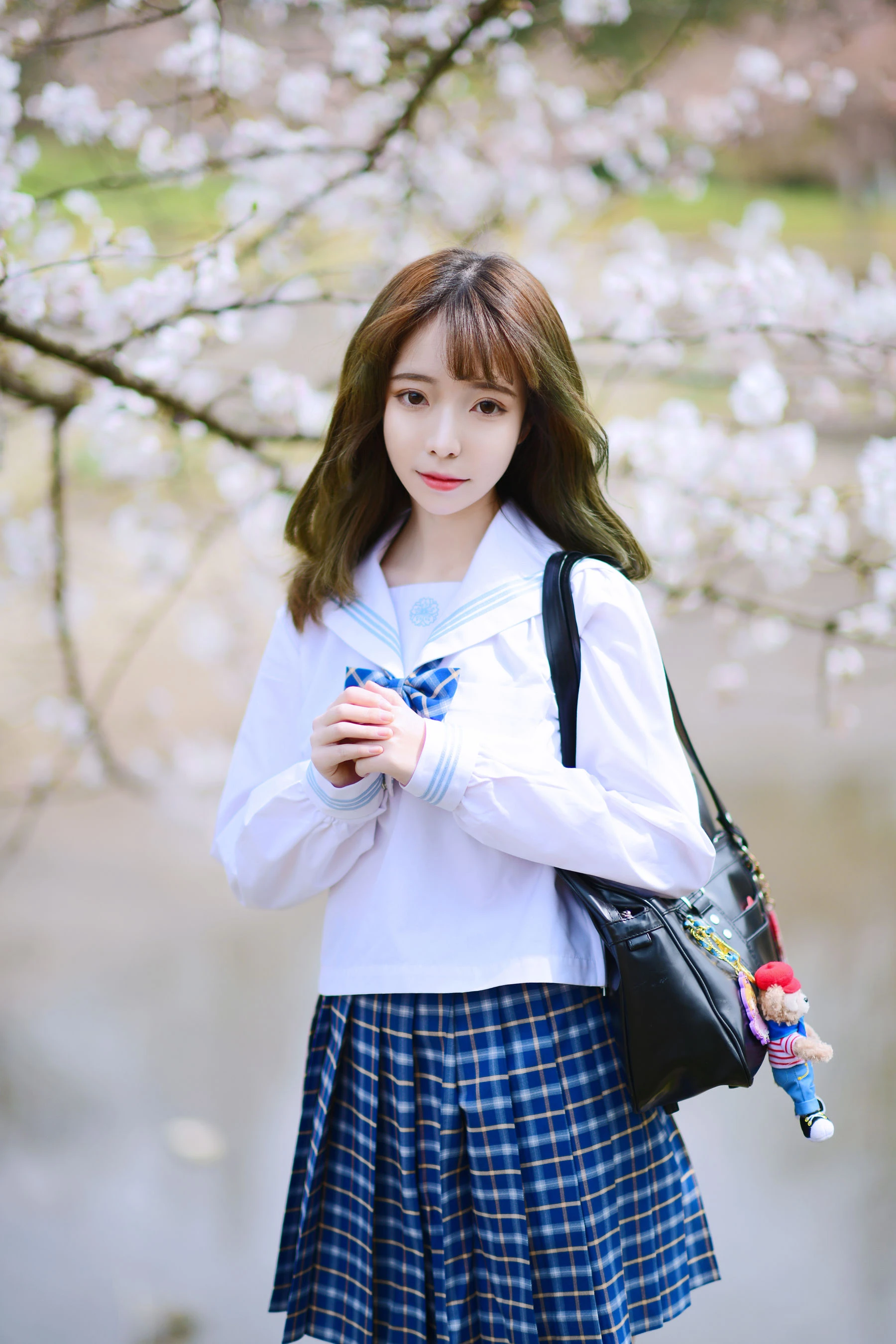 可爱妹子Fushii_海堂 – 樱花树下插图3