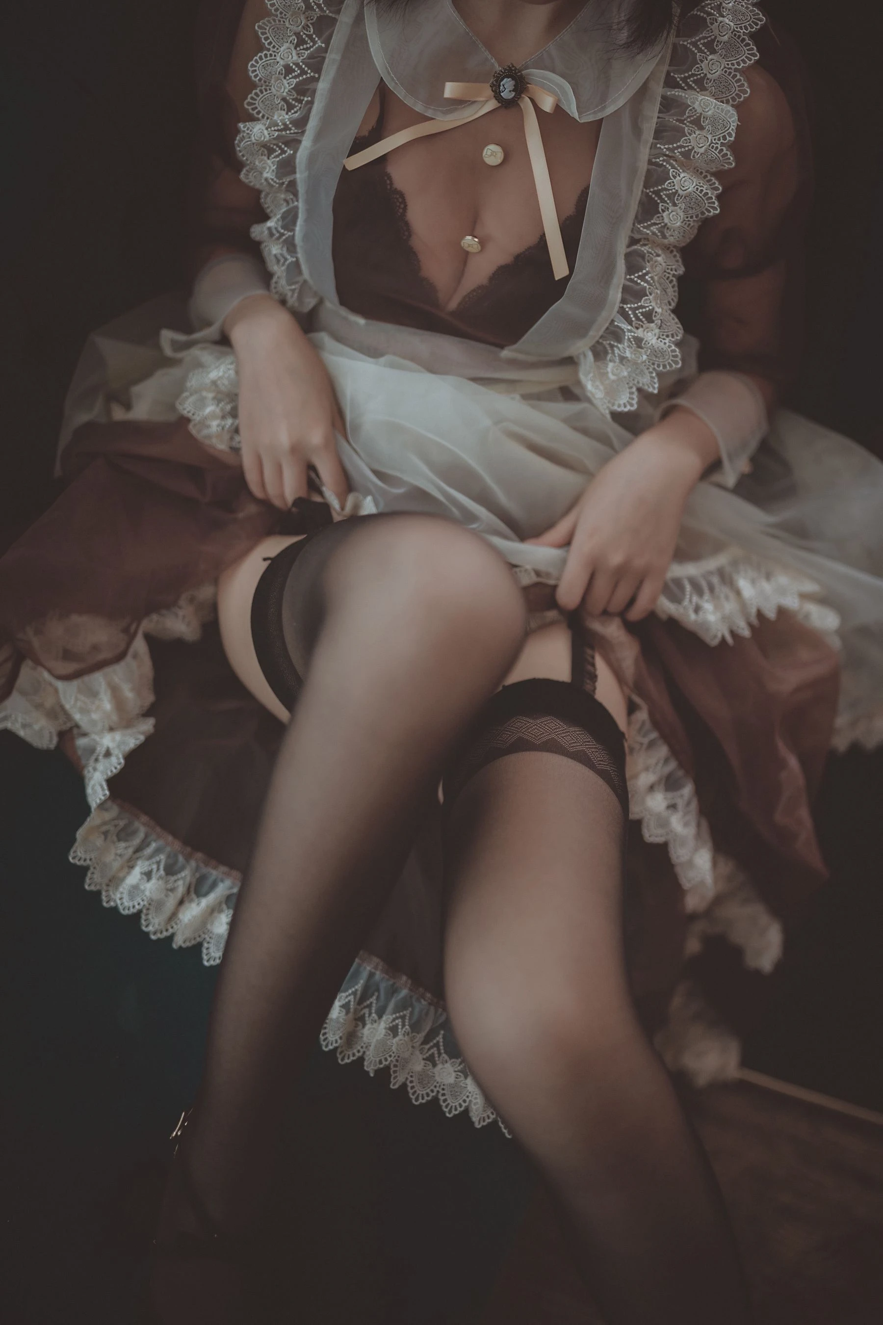 COSER美女逐月su 透明女仆插图5