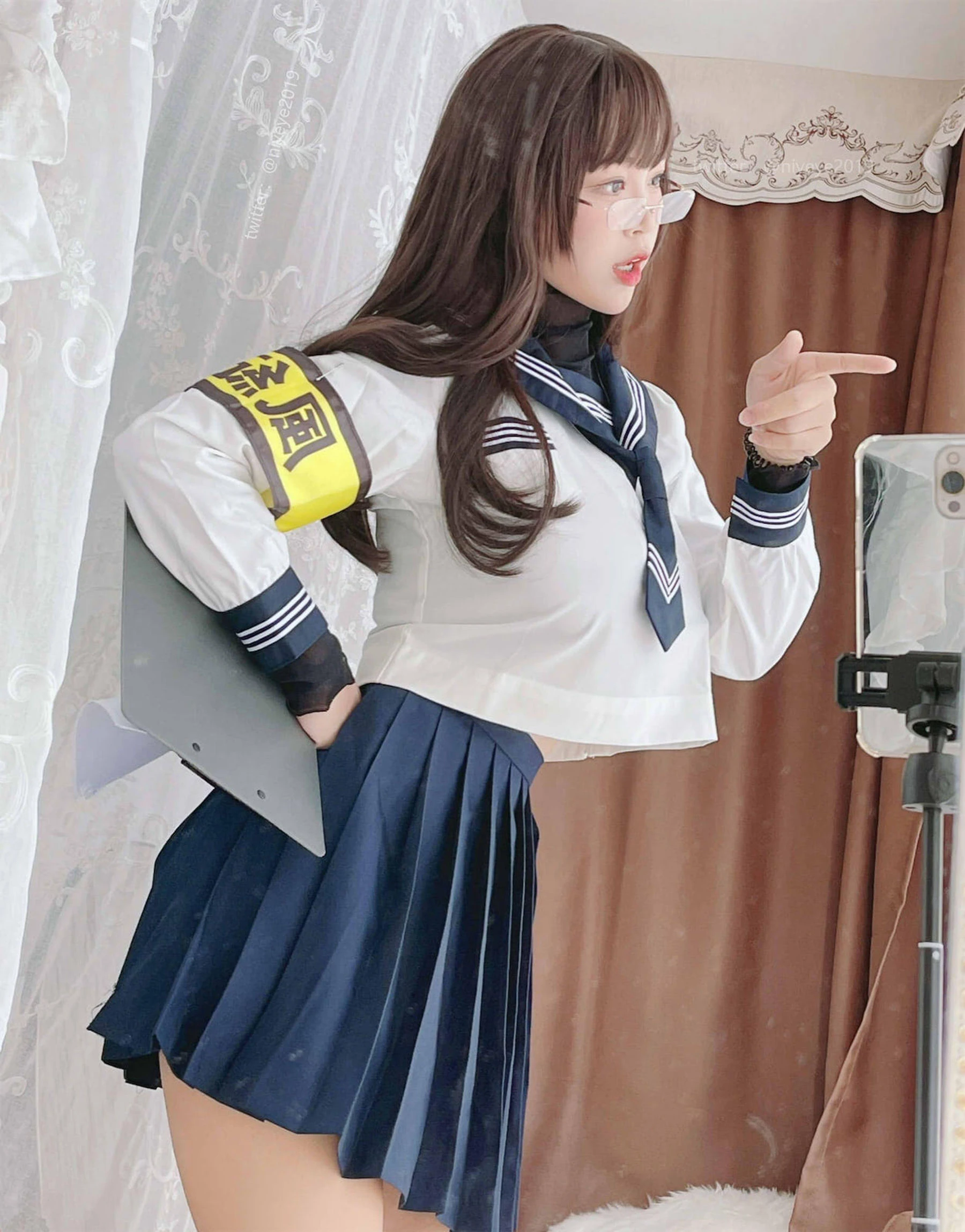 萌系小姐姐-白烨-&耶米西奶露 – 风纪委员插图1