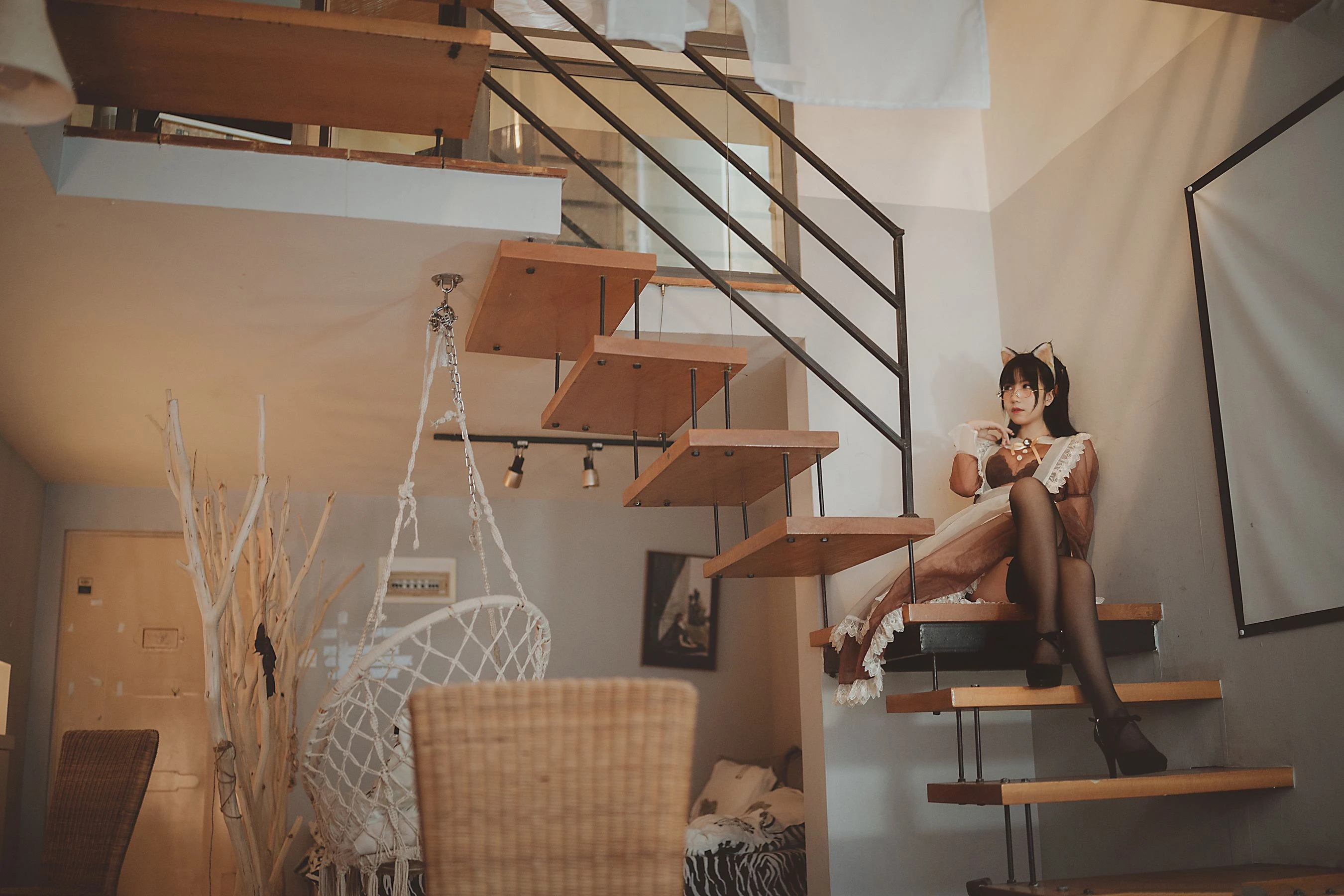 COSER美女逐月su 透明女仆插图3