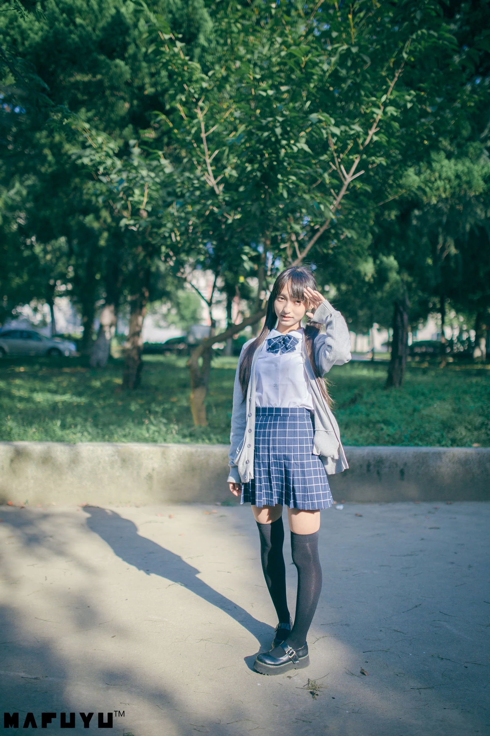 神楽板真冬 阳光校服系列套图插图1