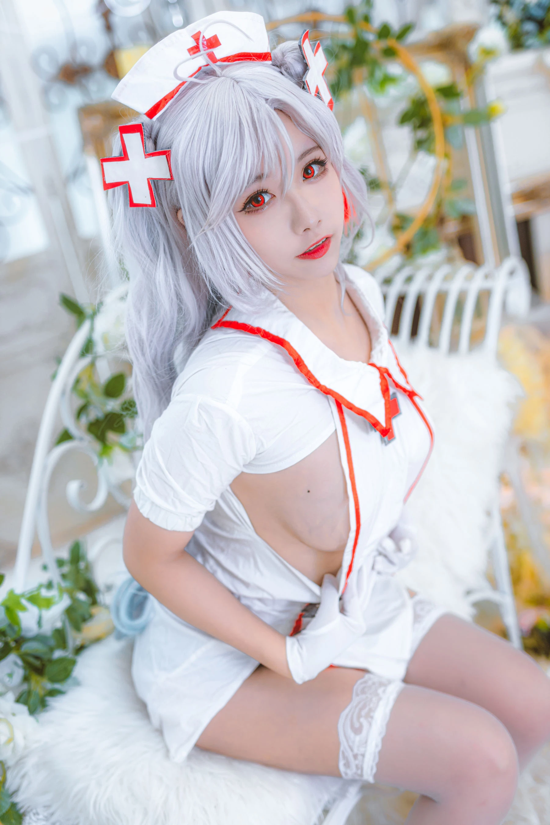 微博妹子Momoko葵葵 – 欧根之护士插图3