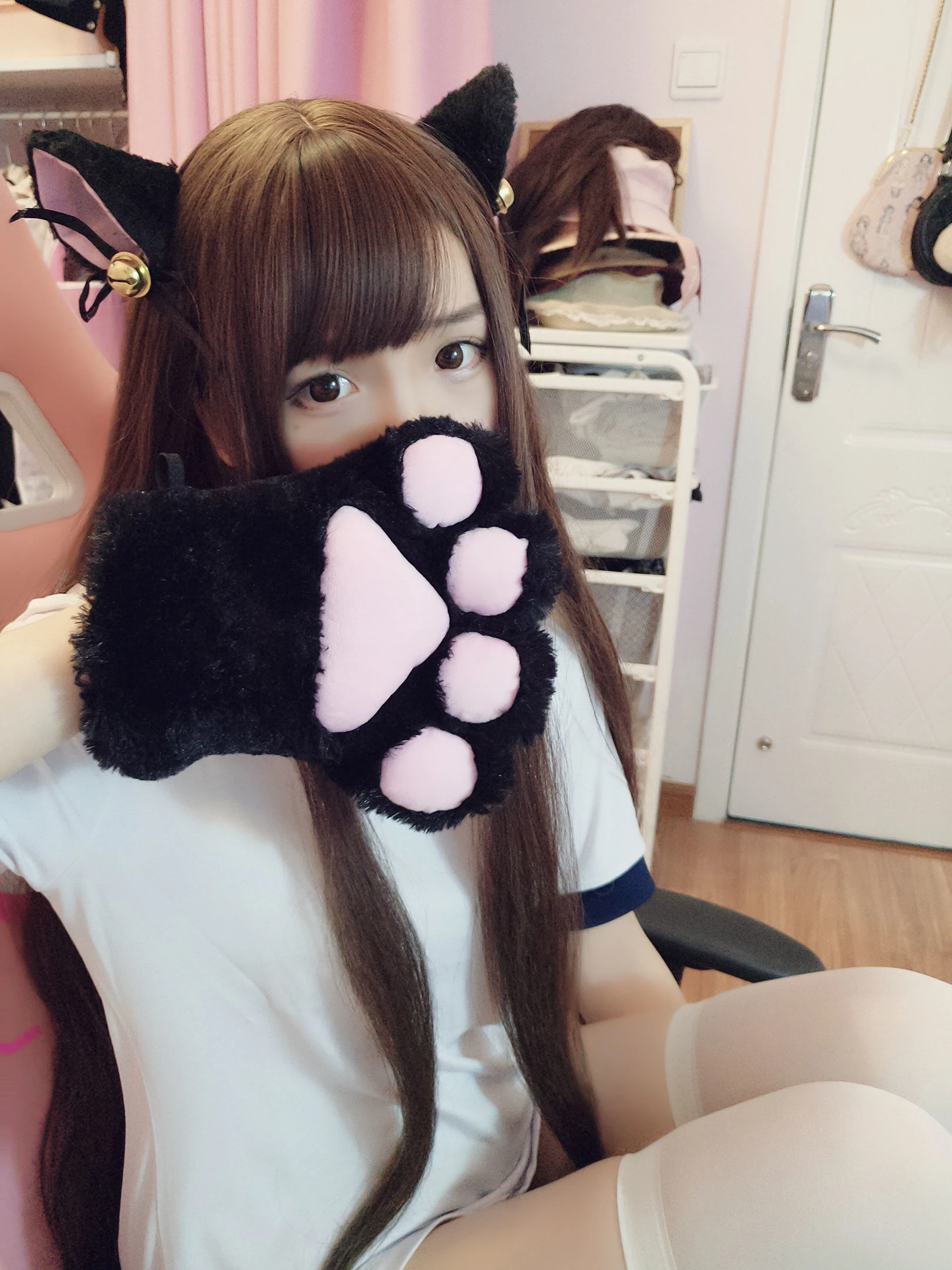 二次元美女古川kagura – 猫耳体操插图4