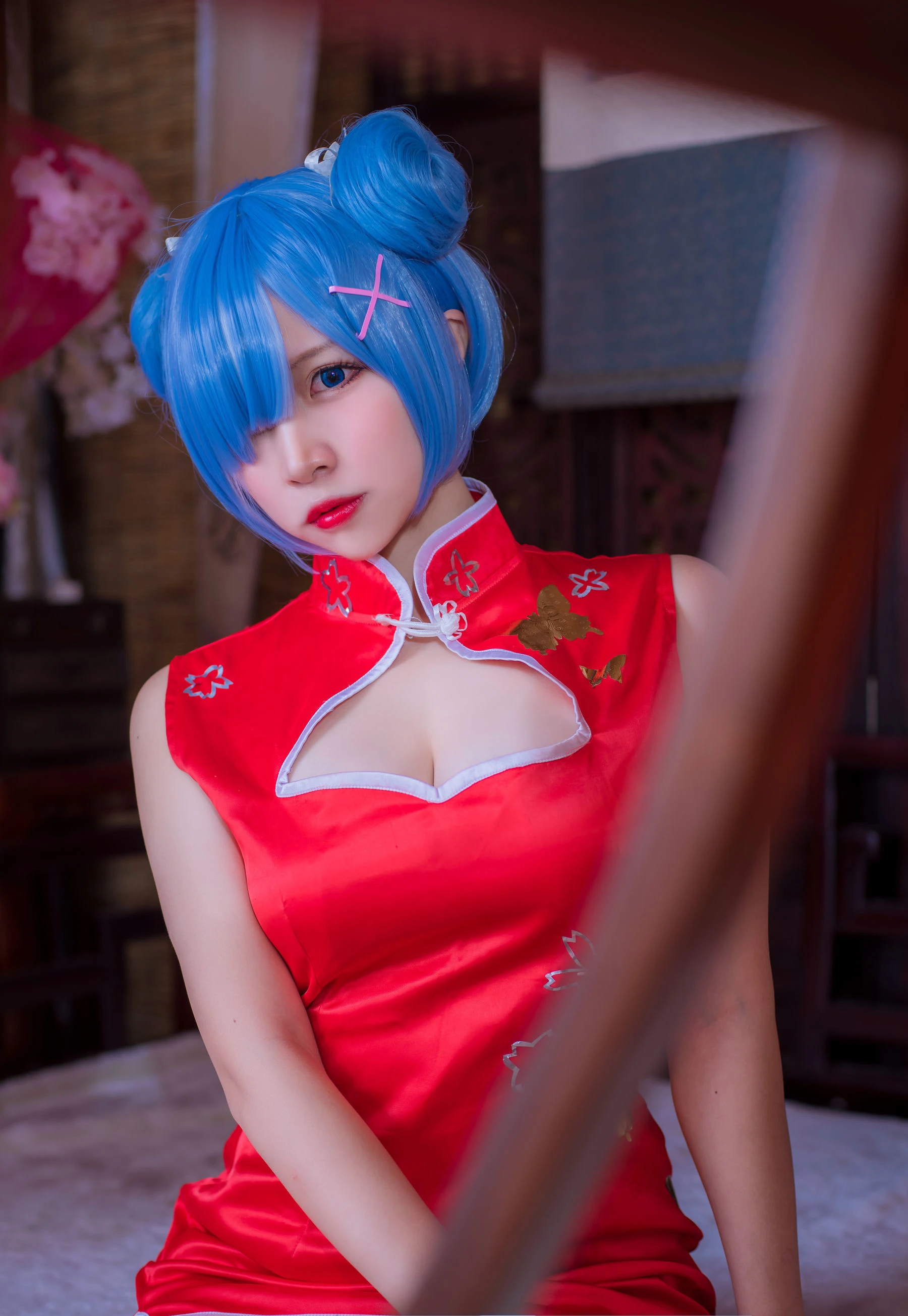 人气Coser二佐Nisa 蕾姆旗袍插图4