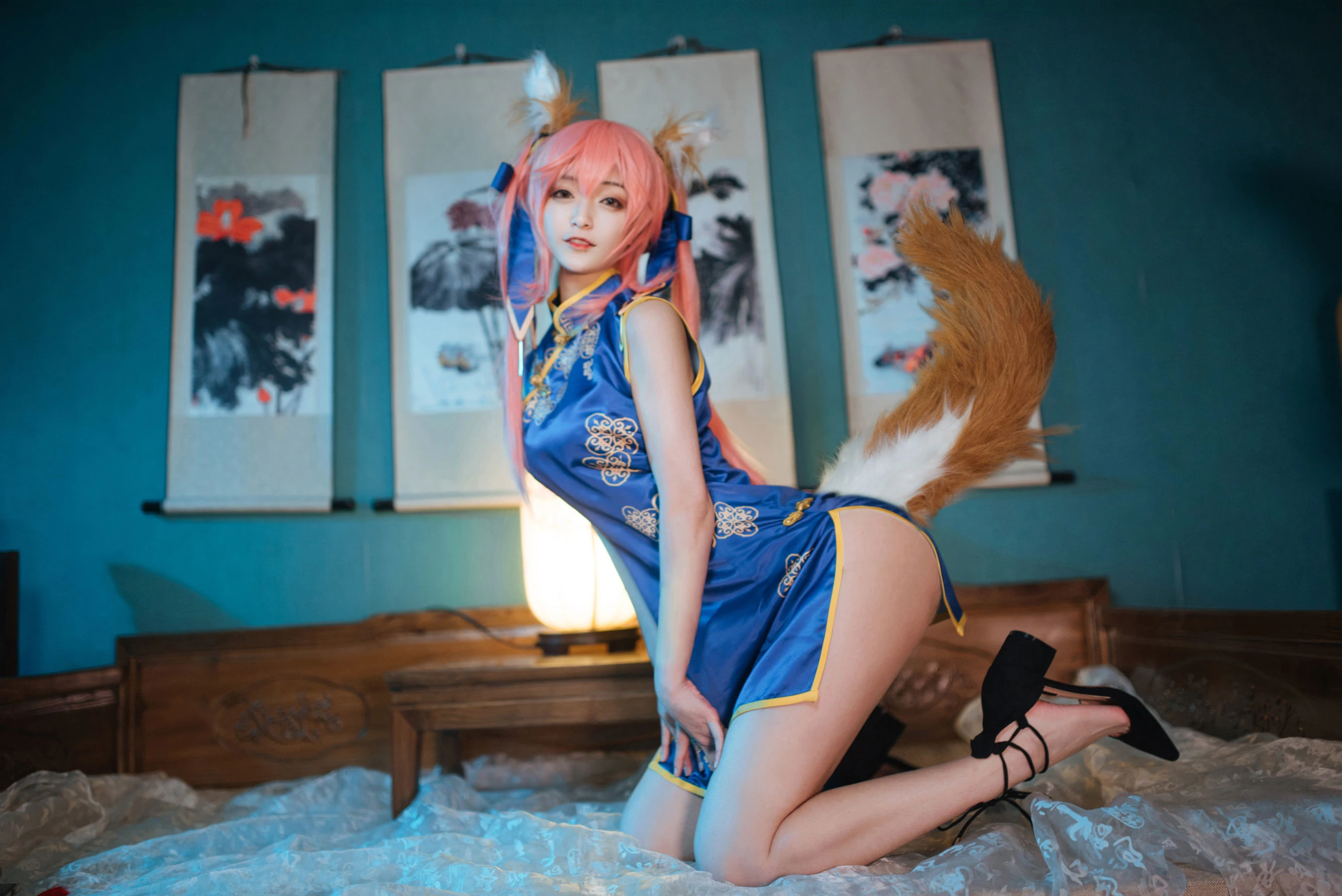 动漫博主铁板烧鬼舞w 玉藻前旗袍插图5