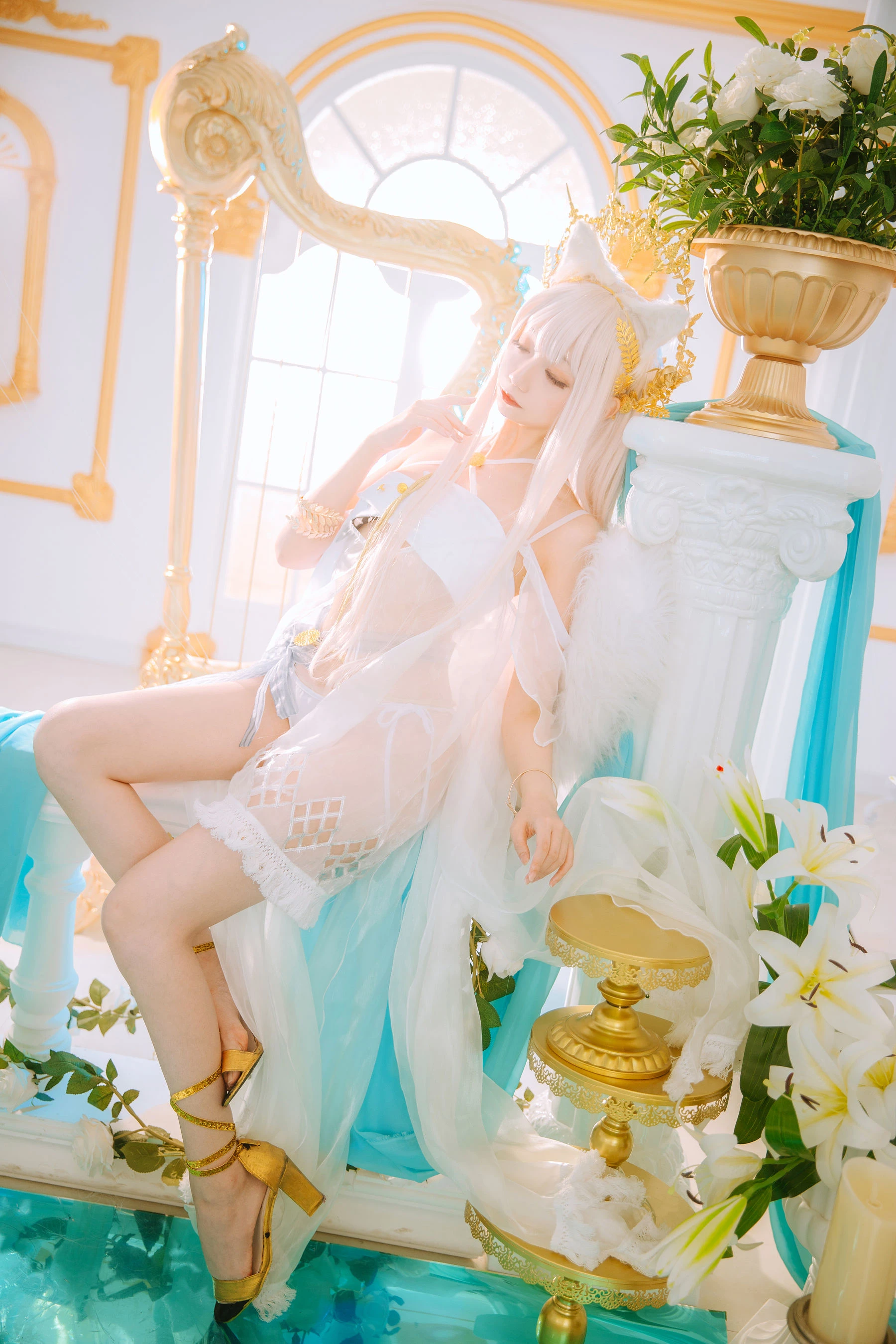 小野寺地瓜 – 白金泳装插图3