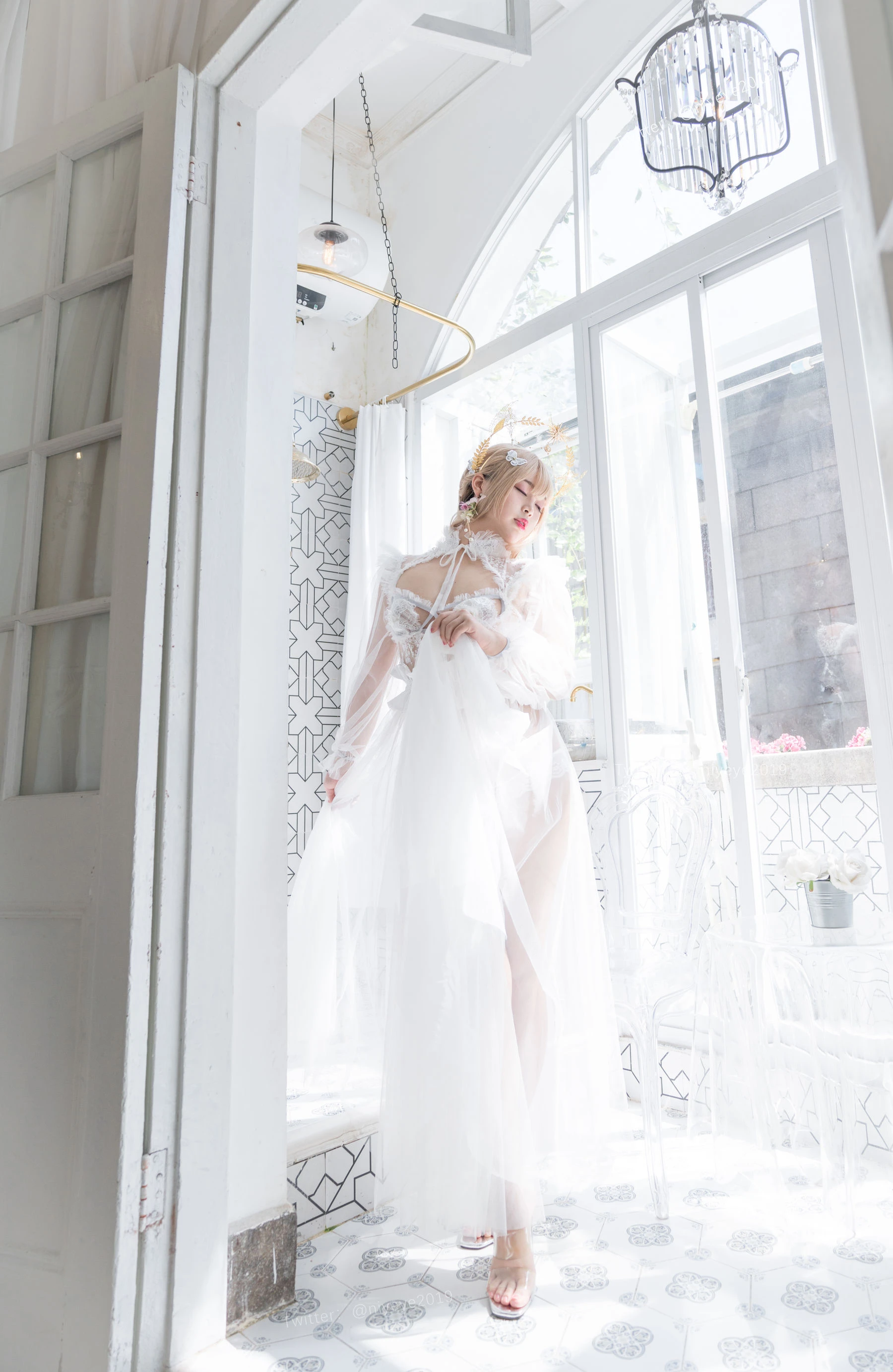 萌系小姐姐-白烨- – 珍珠花嫁插图1