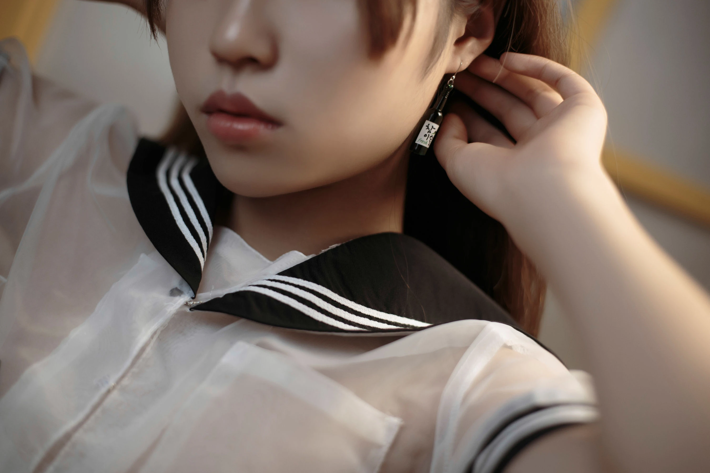 萌妹白易子教主 – 透明水手服插图6