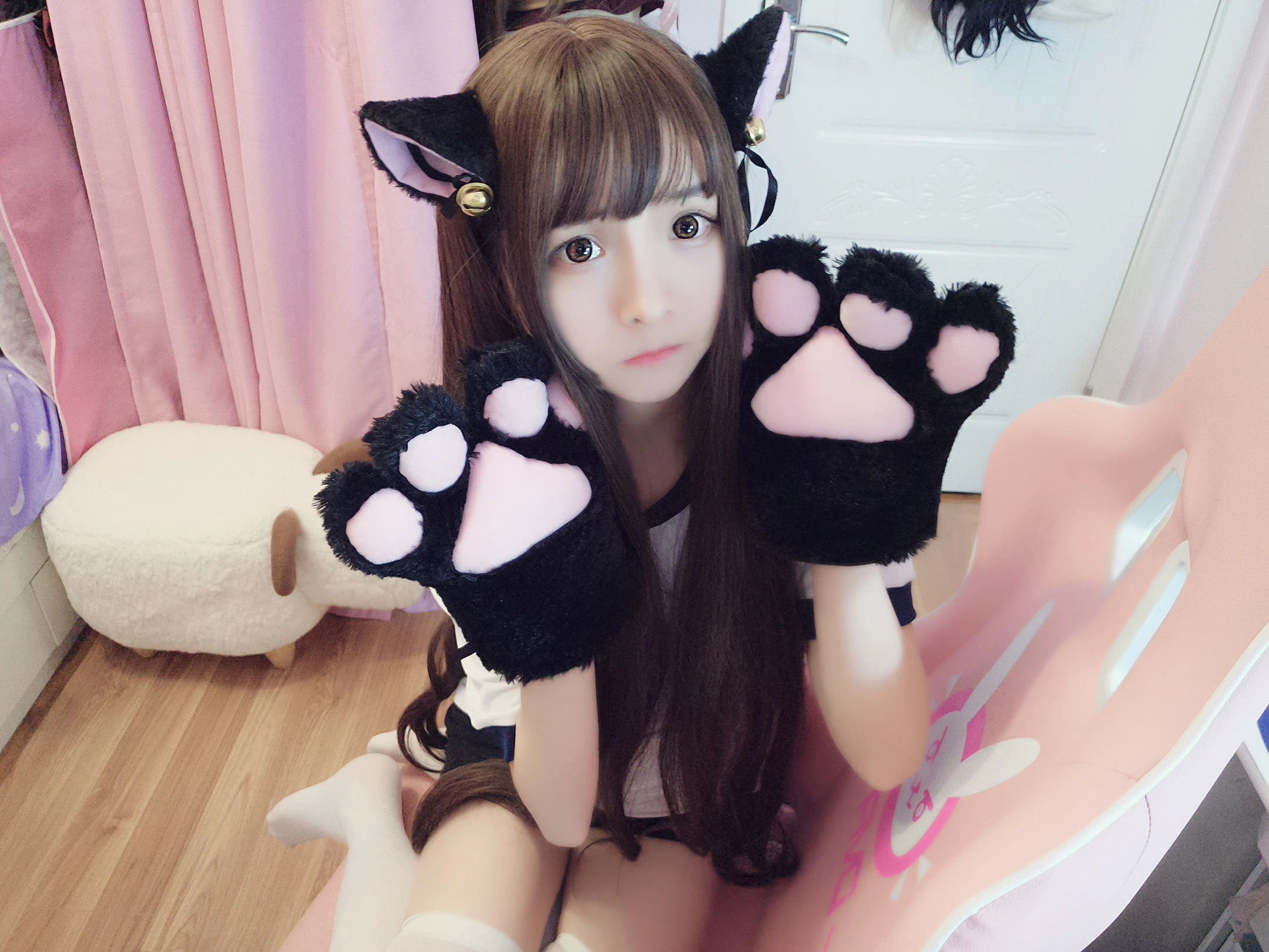 二次元美女古川kagura – 猫耳体操插图7