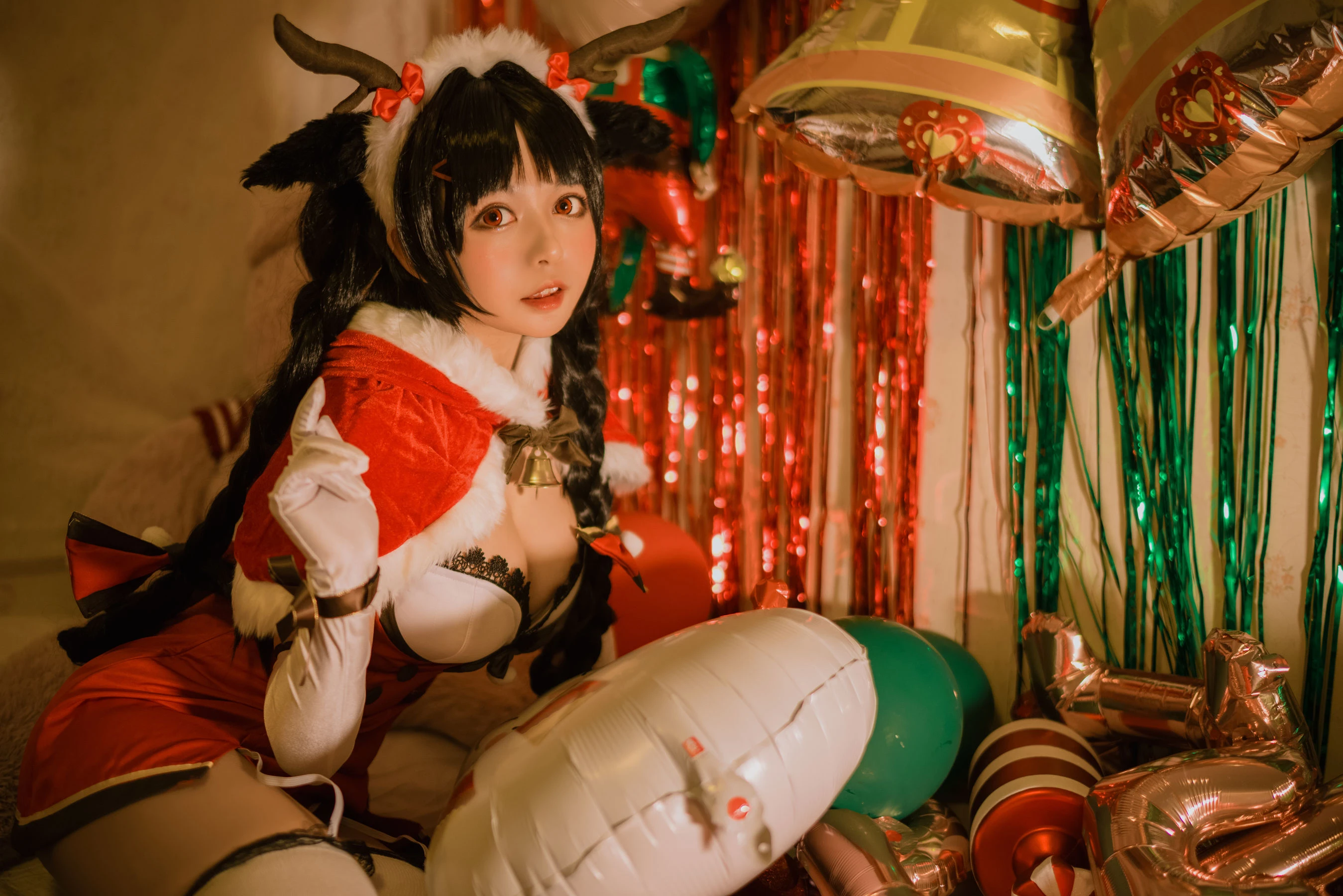 大眼萌妹黑猫猫OvO – 大潮圣诞插图7