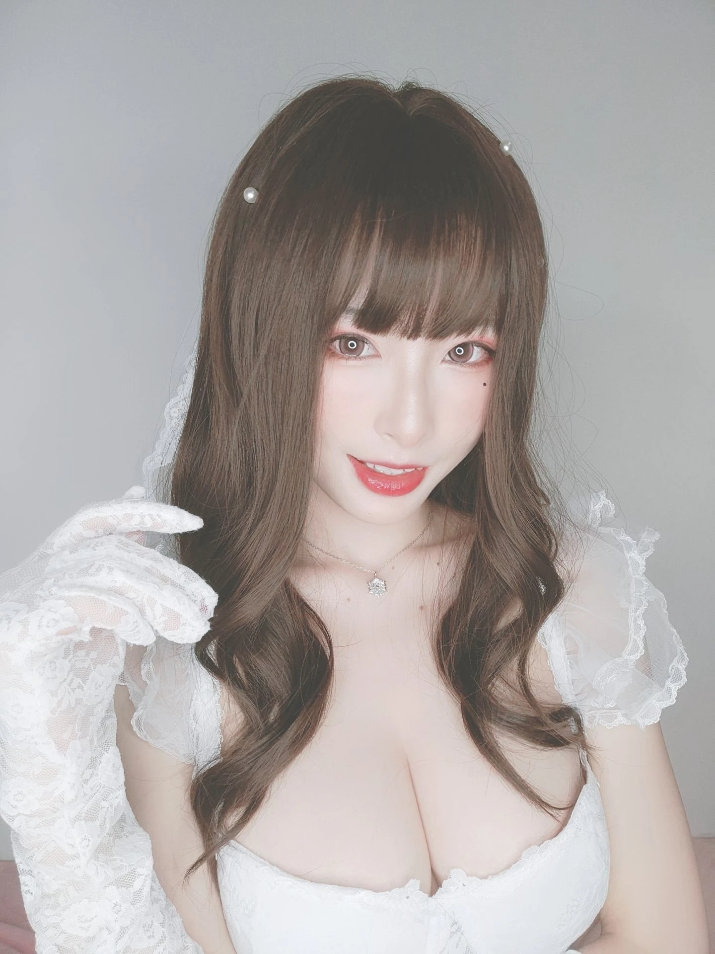 尤物清水由乃 – 花嫁自拍插图3