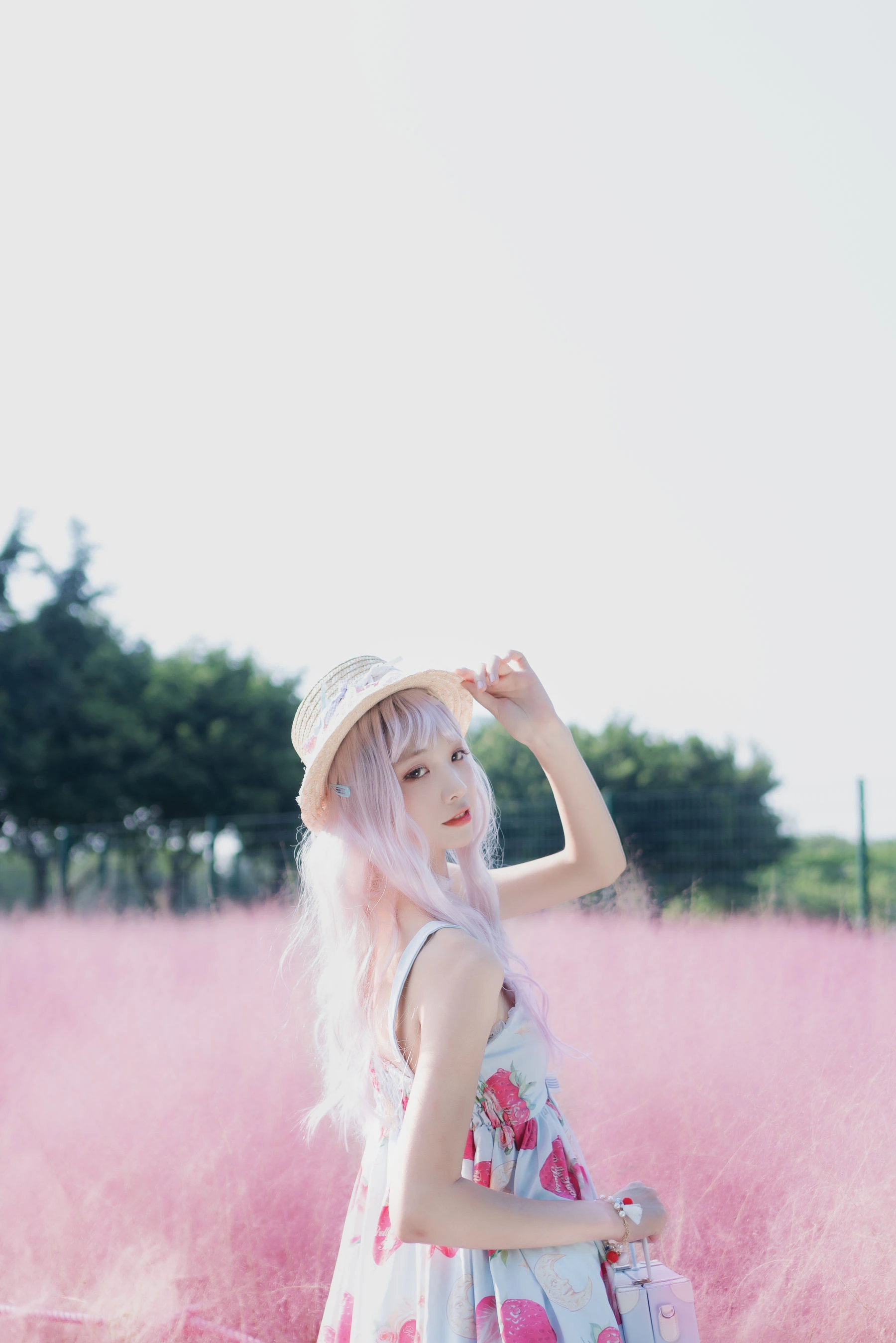 清纯妹子西瓜 粉草插图1