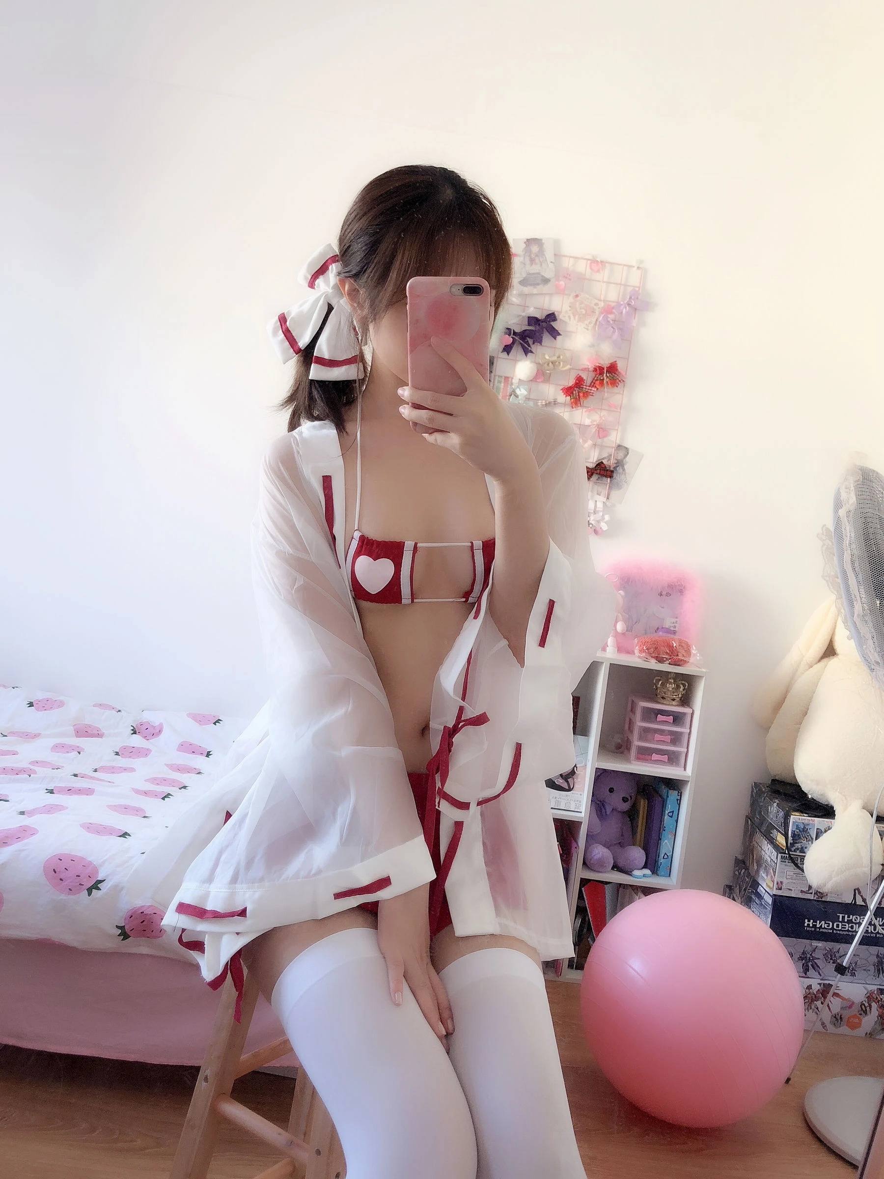 动漫博主雯妹 – 自拍本（1号本）巫女插图4