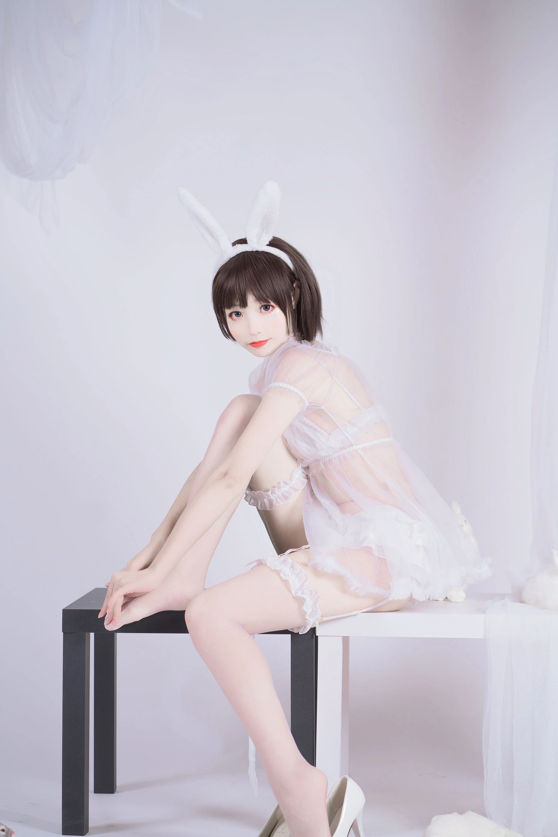 薄墨锦狐&三笑 黑白兔子私房百合插图4