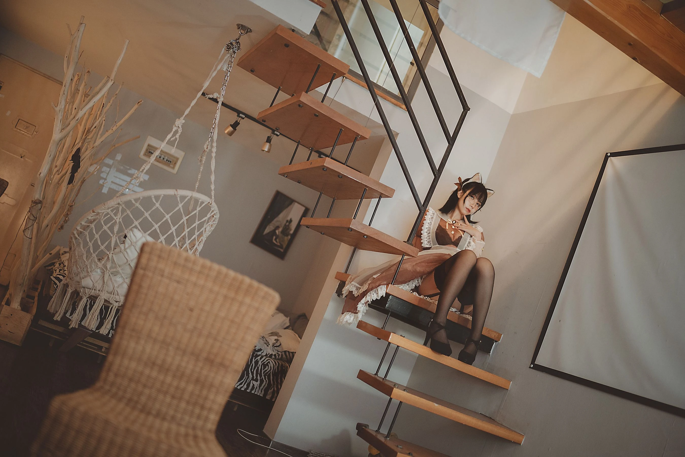 COSER美女逐月su 透明女仆插图2