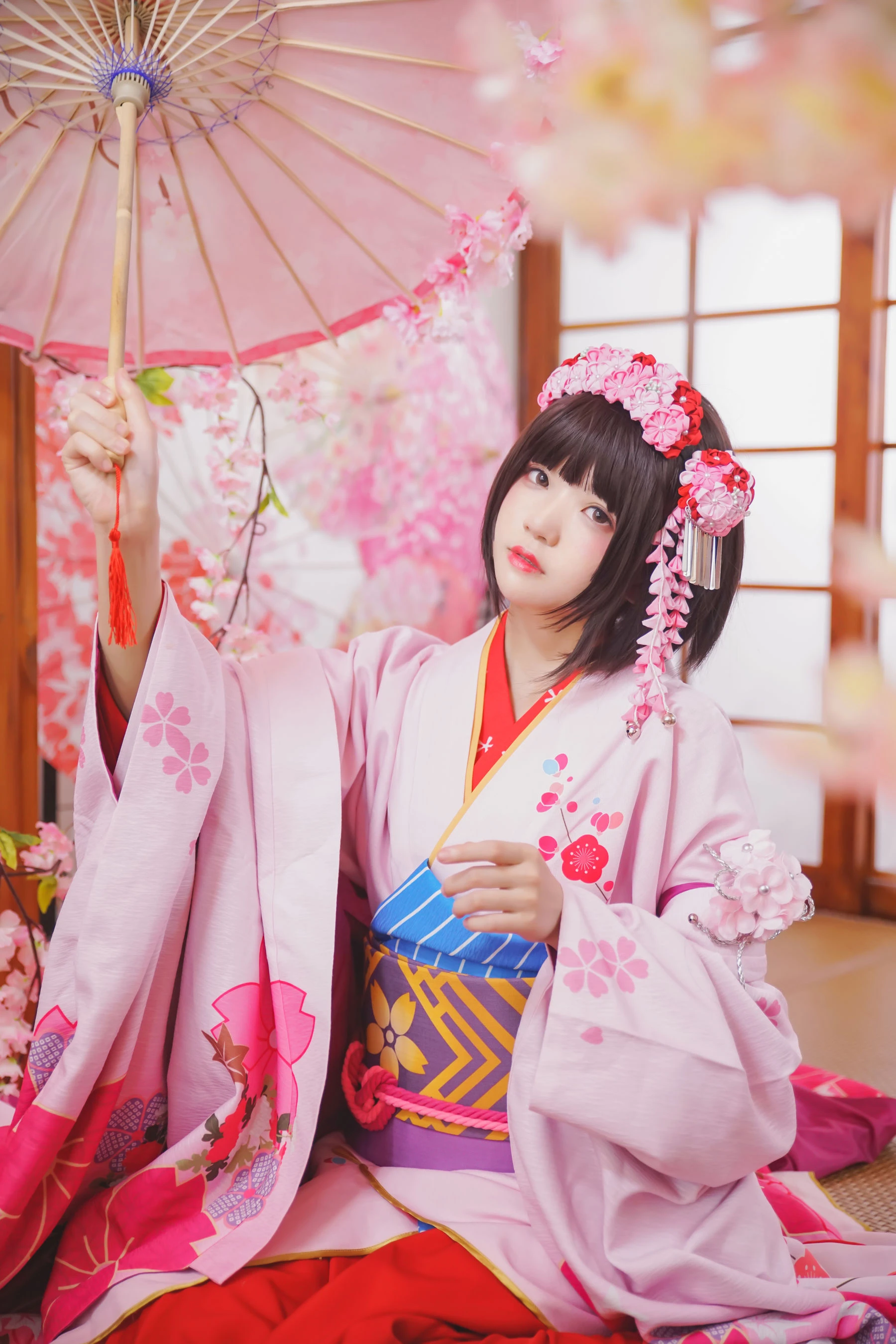 桜桃喵《(加藤惠)和服》插图2