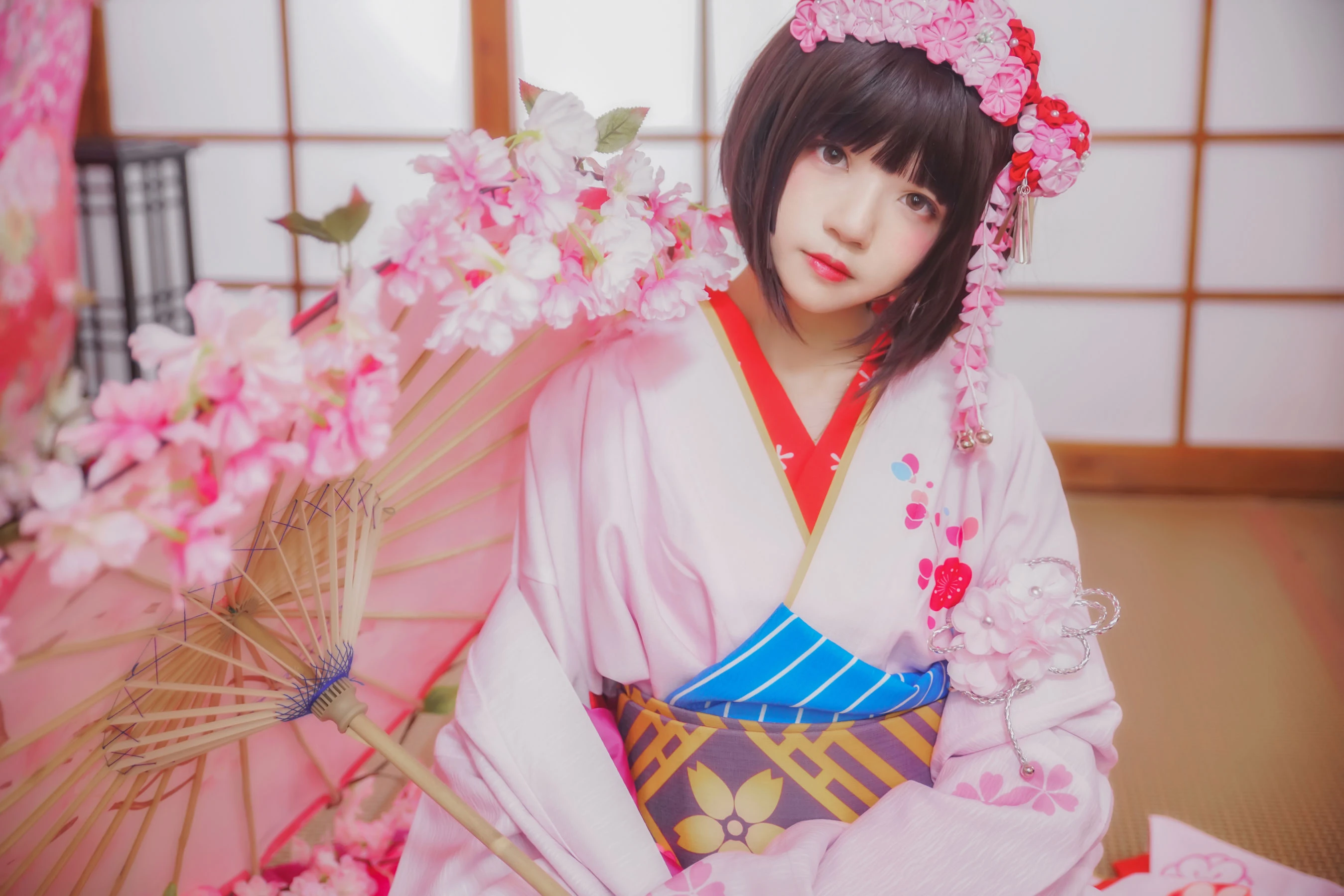 桜桃喵《(加藤惠)和服》|图集秀