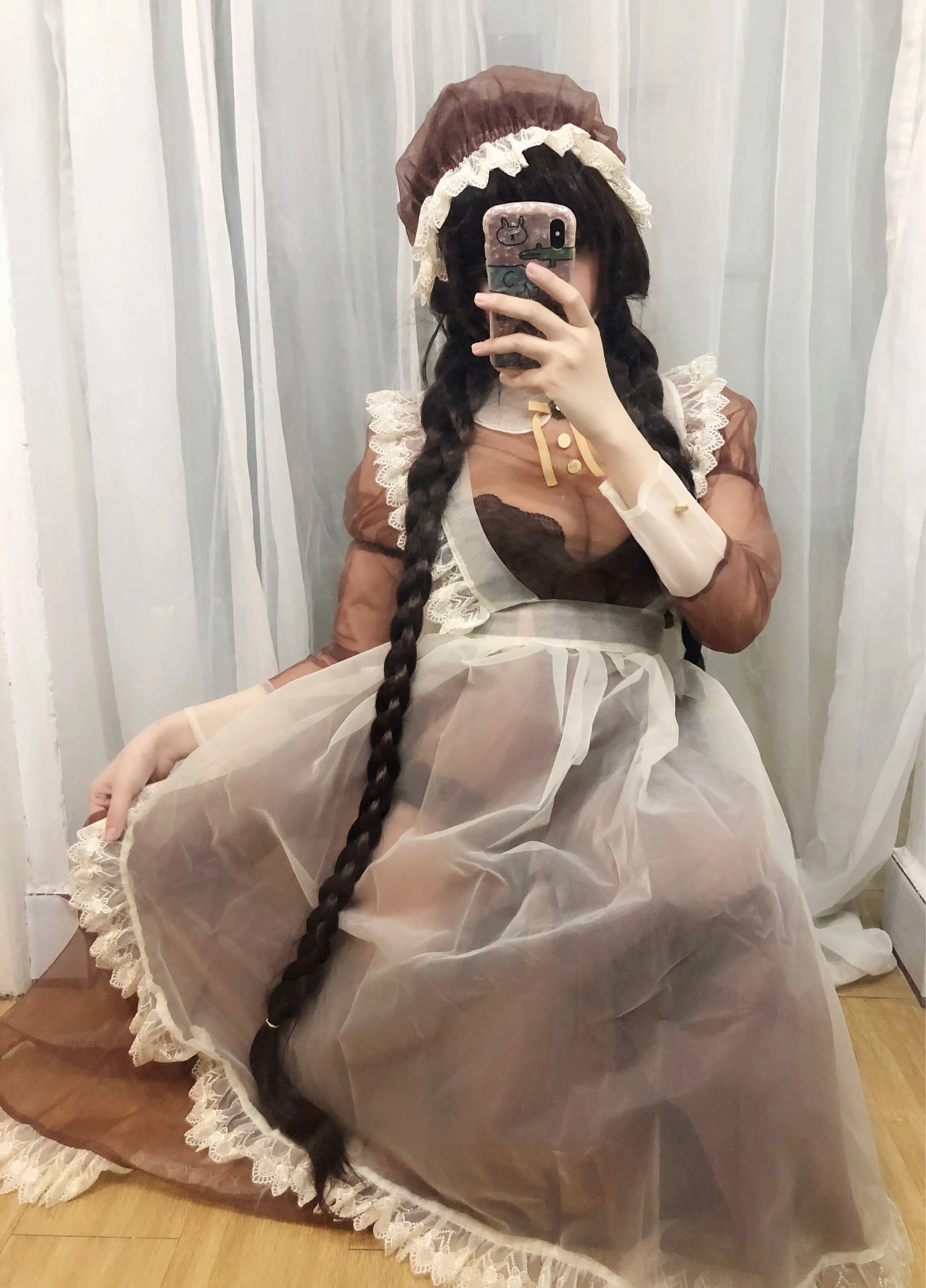 二次元巨乳美女鹿野希 透明女仆插图6