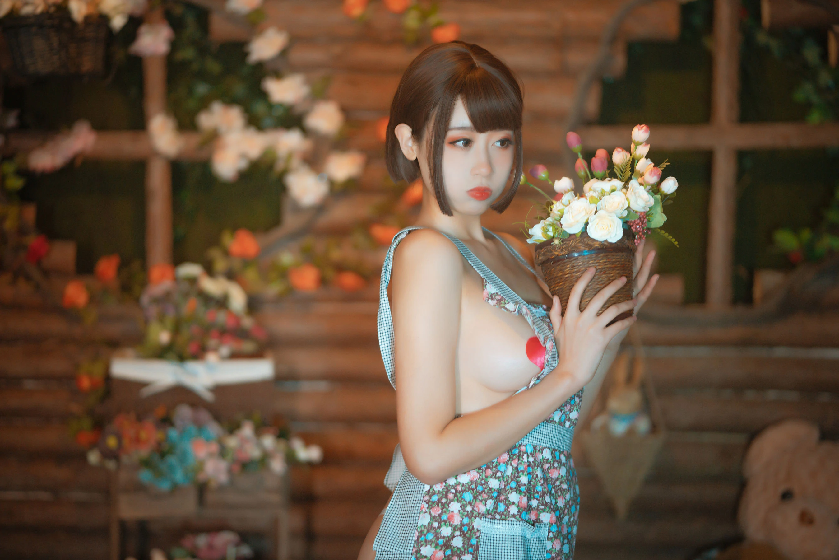 萌妹奈汐酱nice 勤劳的老板娘|图集秀