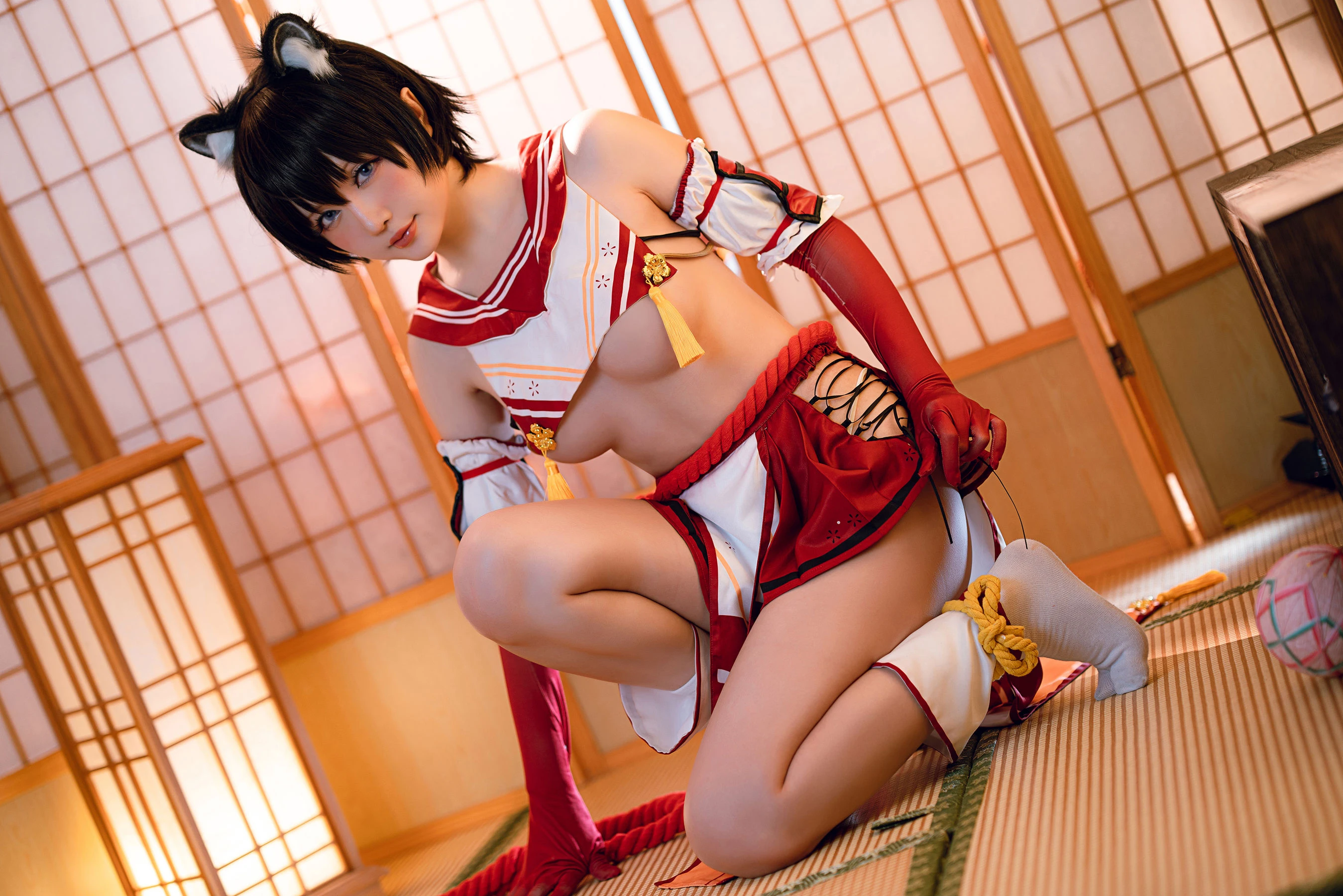 Coser小姐姐星之迟迟 – 春日椿插图6