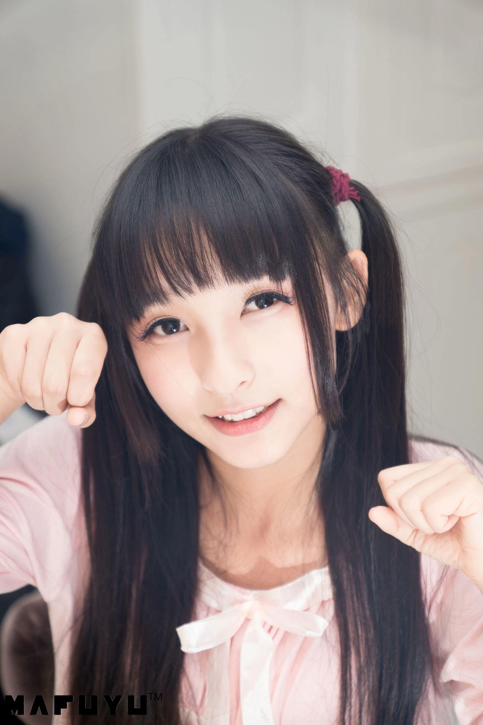 神楽板真冬 粉白条纹系列套图插图5